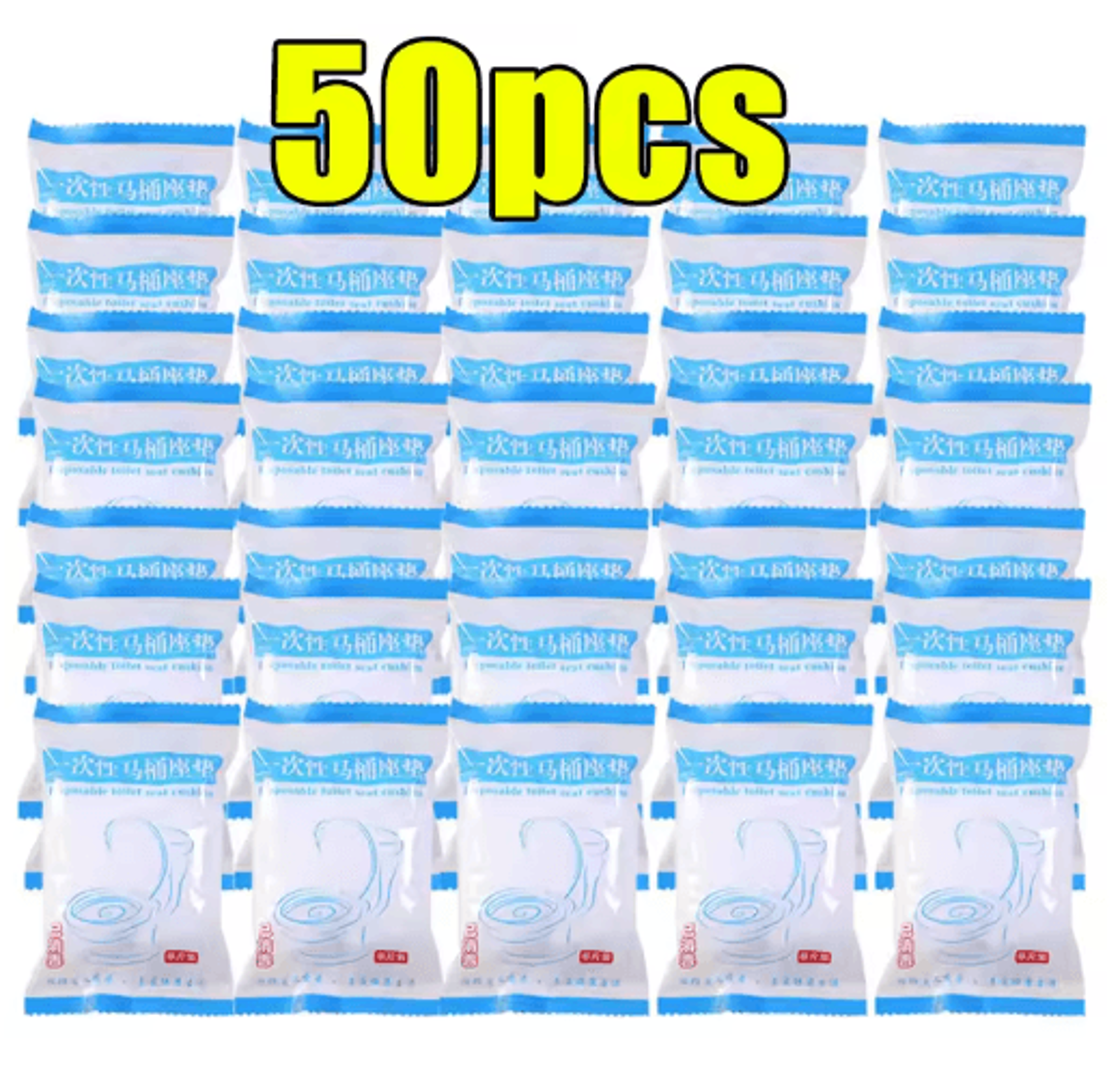 Waterproof Disposable Toilet Seat Covers Portable NonWoven Seat Covers For Travel Hotels Hospitals  2