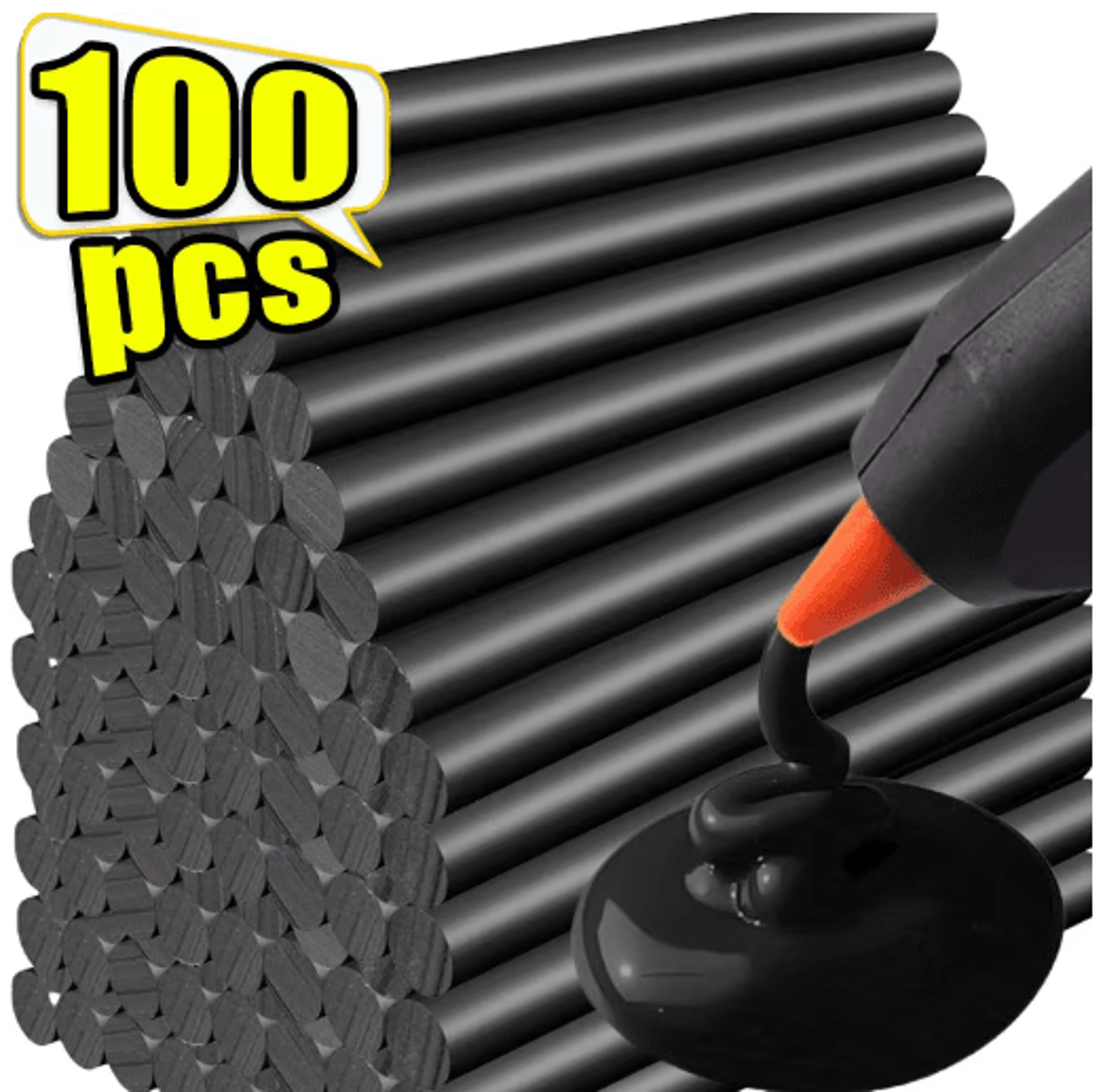 Black Hot Glue Sticks  EVA Hot Melt Glue Sticks For Dent Repair DIY Crafts  General Repairs 0