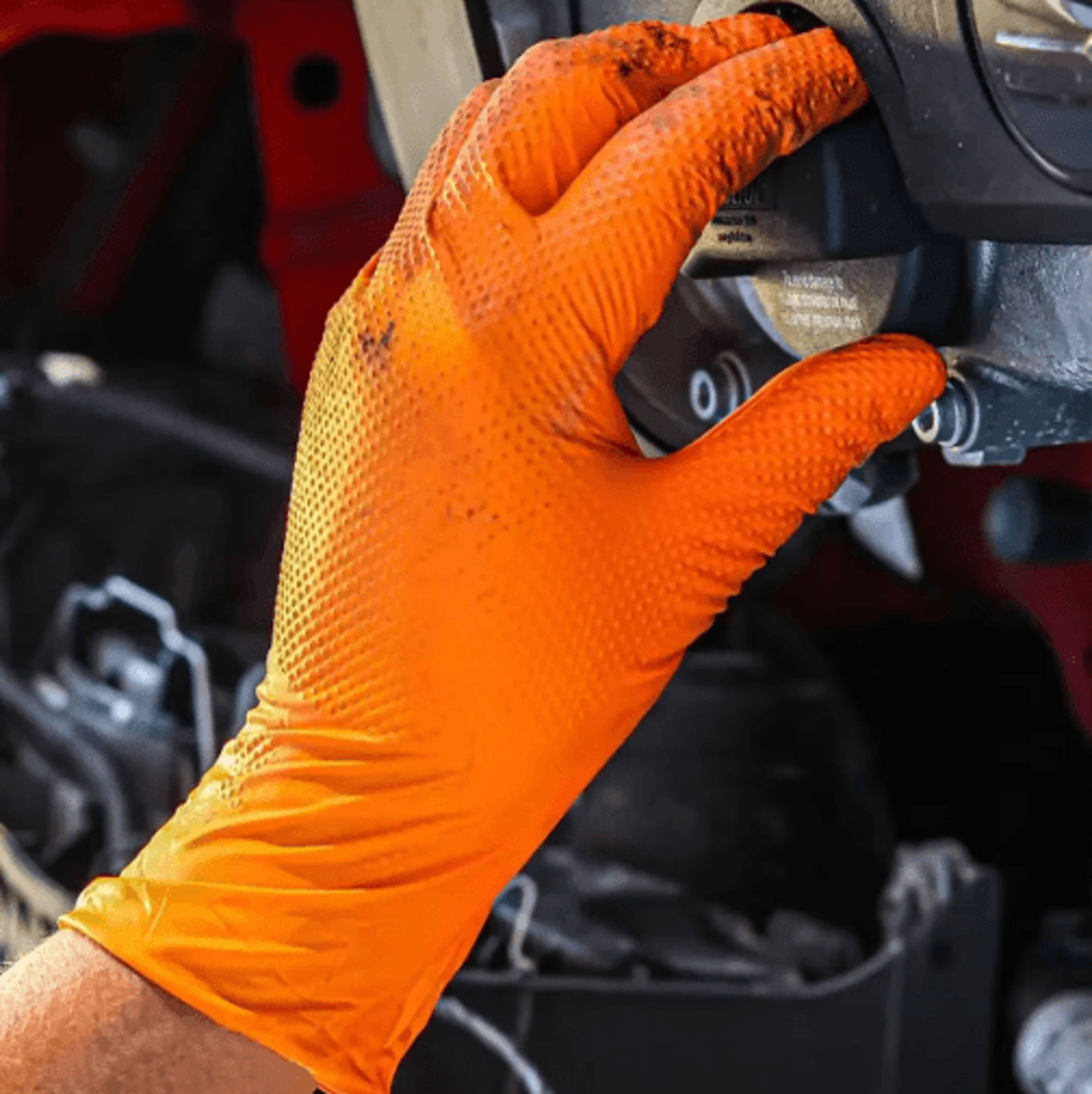 HeavyDuty Nitrile Gloves  8 Mil Disposable Work Gloves With Textured Grip For Mechanics Gardening   9