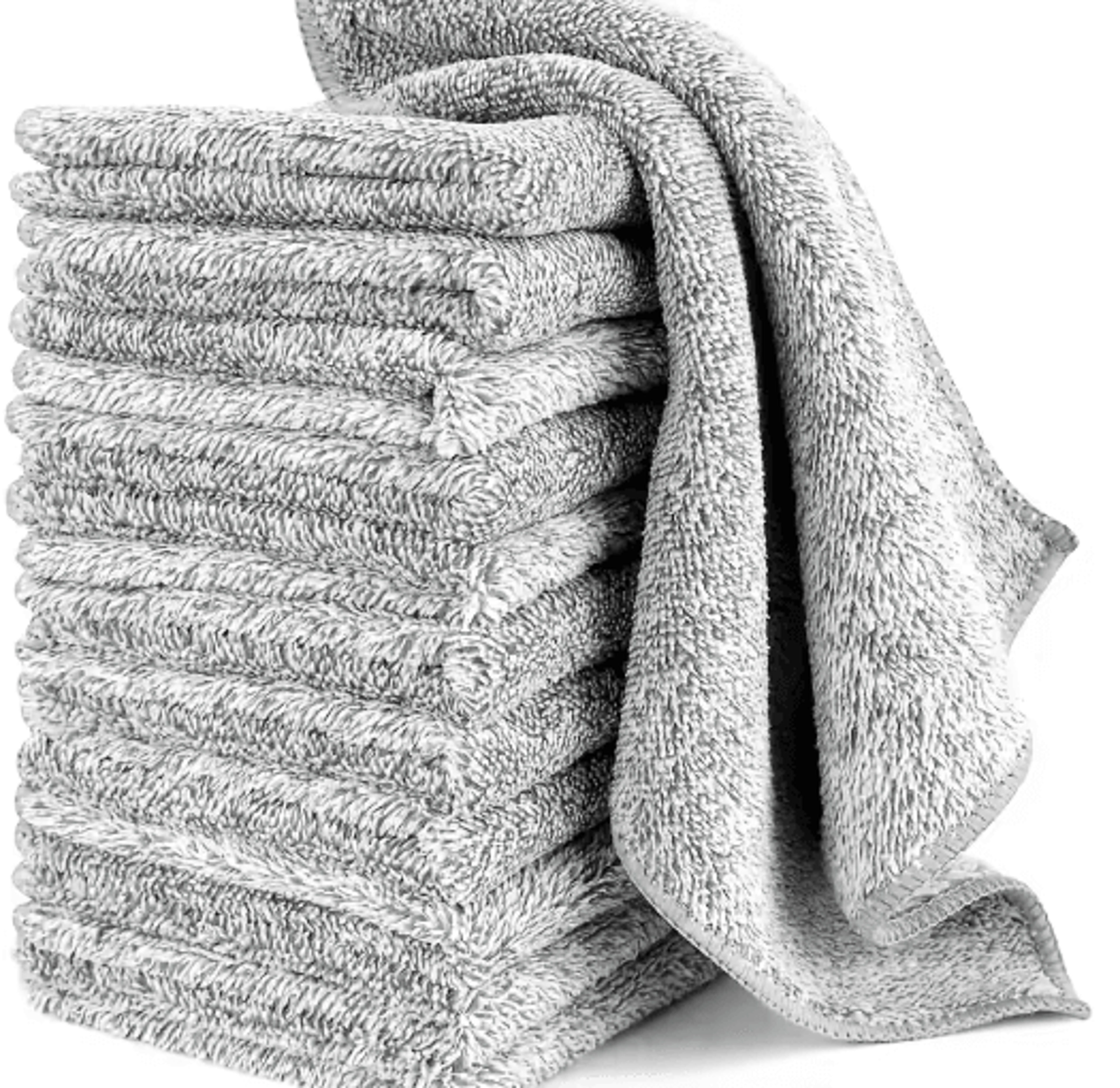 Bamboo Charcoal Microfiber Cleaning Cloths  Super Absorbent Kitchen Dishcloths 1100PCS 0
