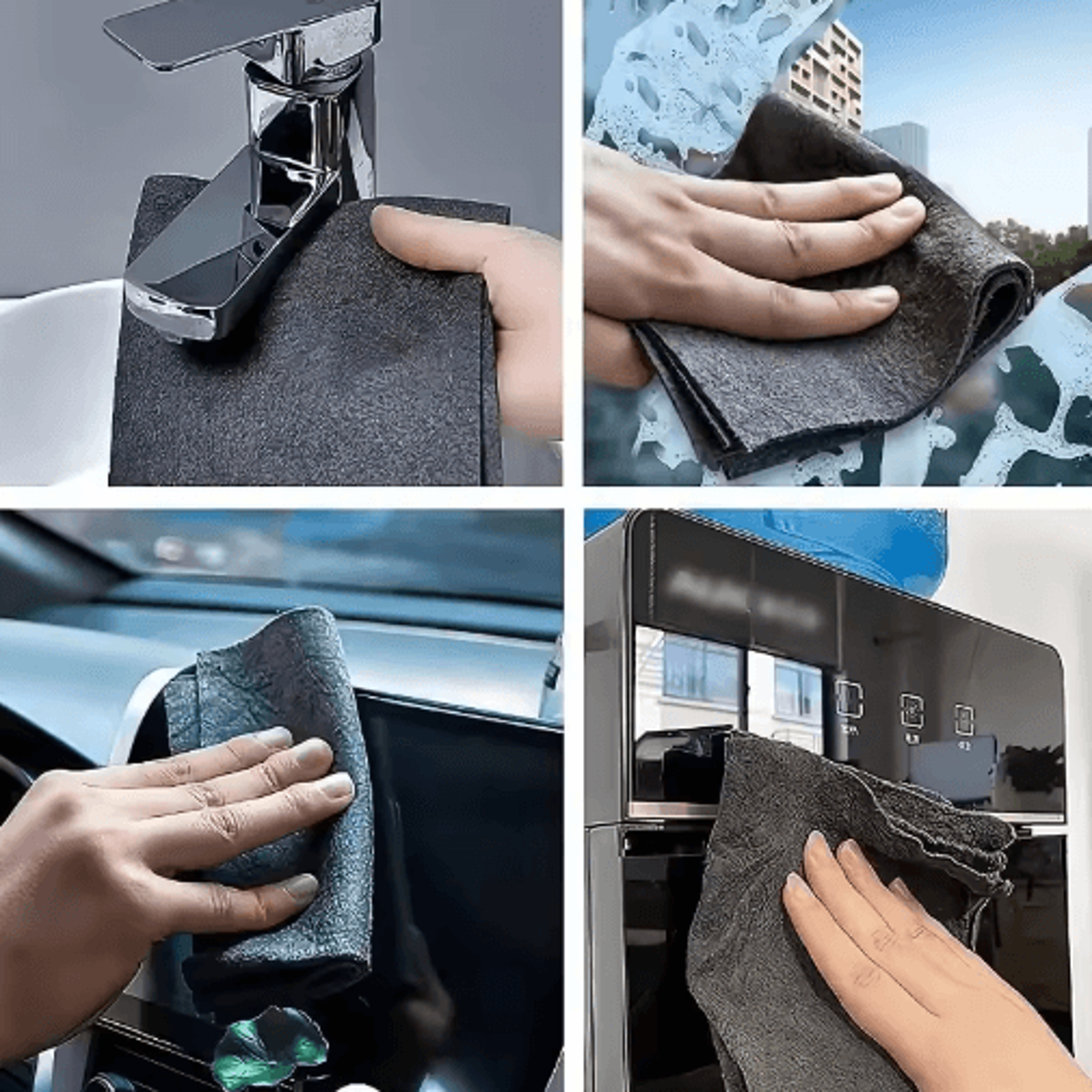 Magic Microfiber Cleaning Cloths  Reusable StreakFree Towels For Glass Kitchen  Car Care 120PCS 5