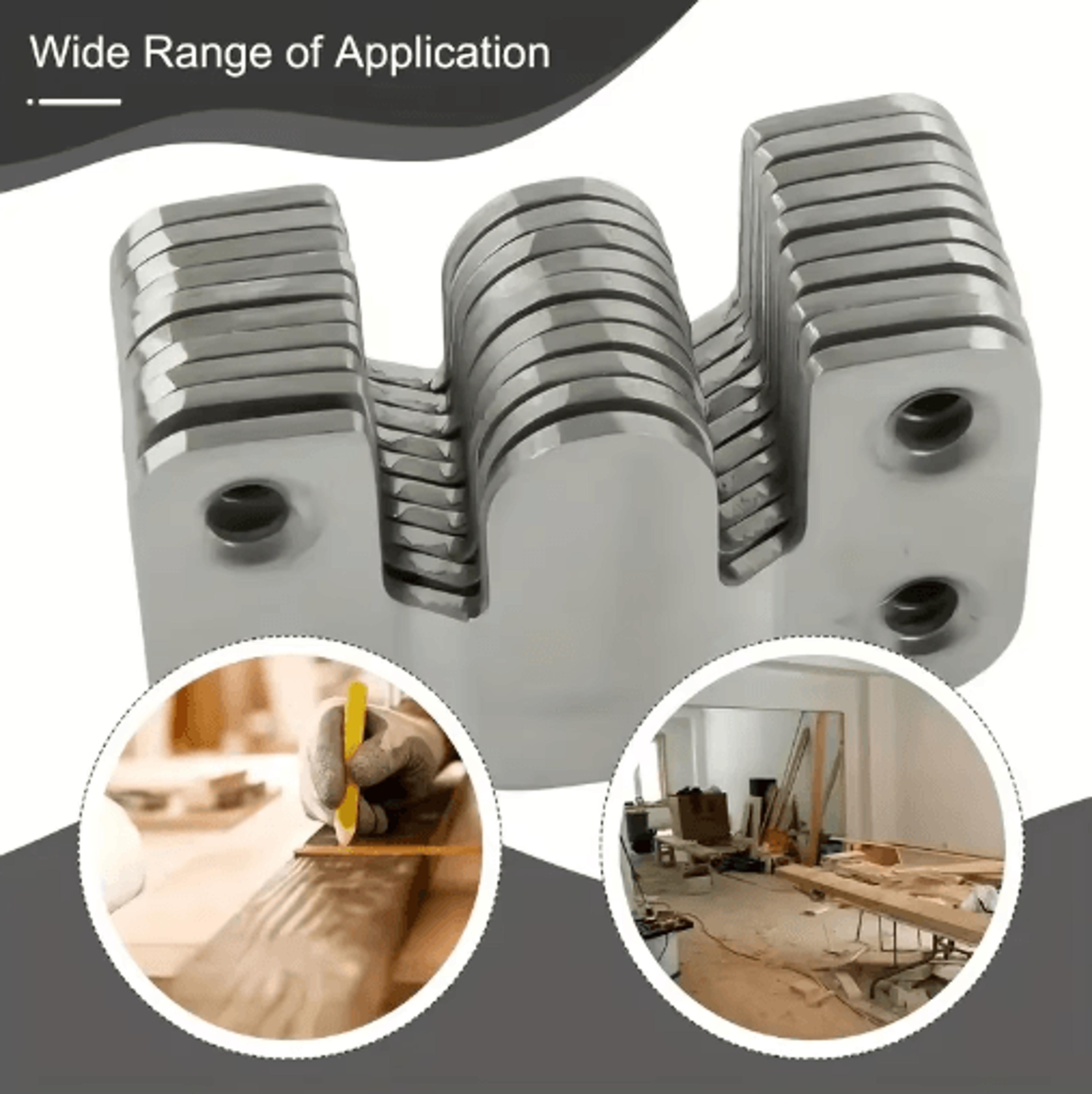 10PCS Stainless Steel Picture Frame Hooks  Flush Mount Interlocking Wall Hanger Brackets For Frames 5