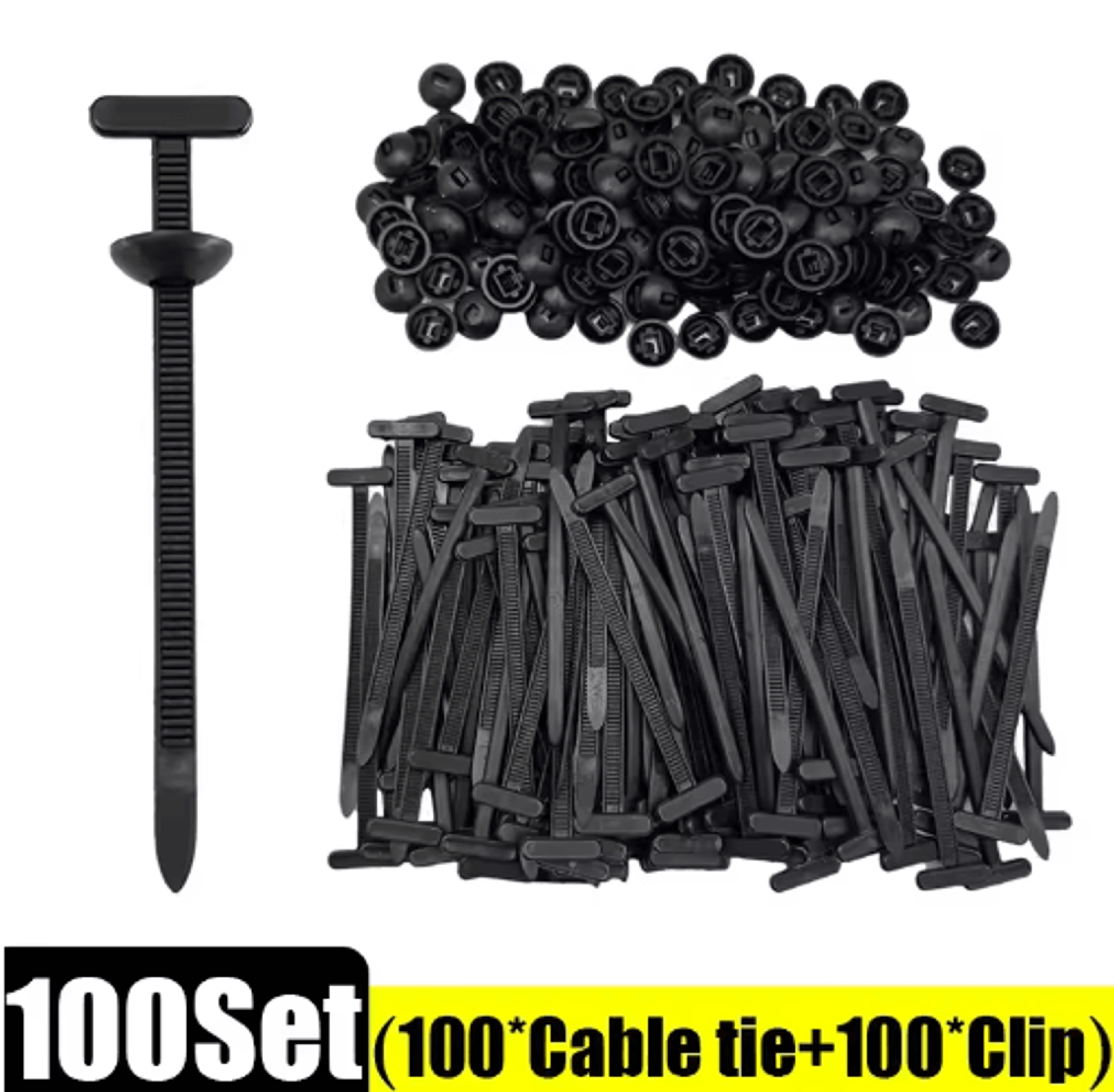 Nylon Cable Tie Fastener Clips  Automotive Wire Management  Panel Mount Cable Ties 5