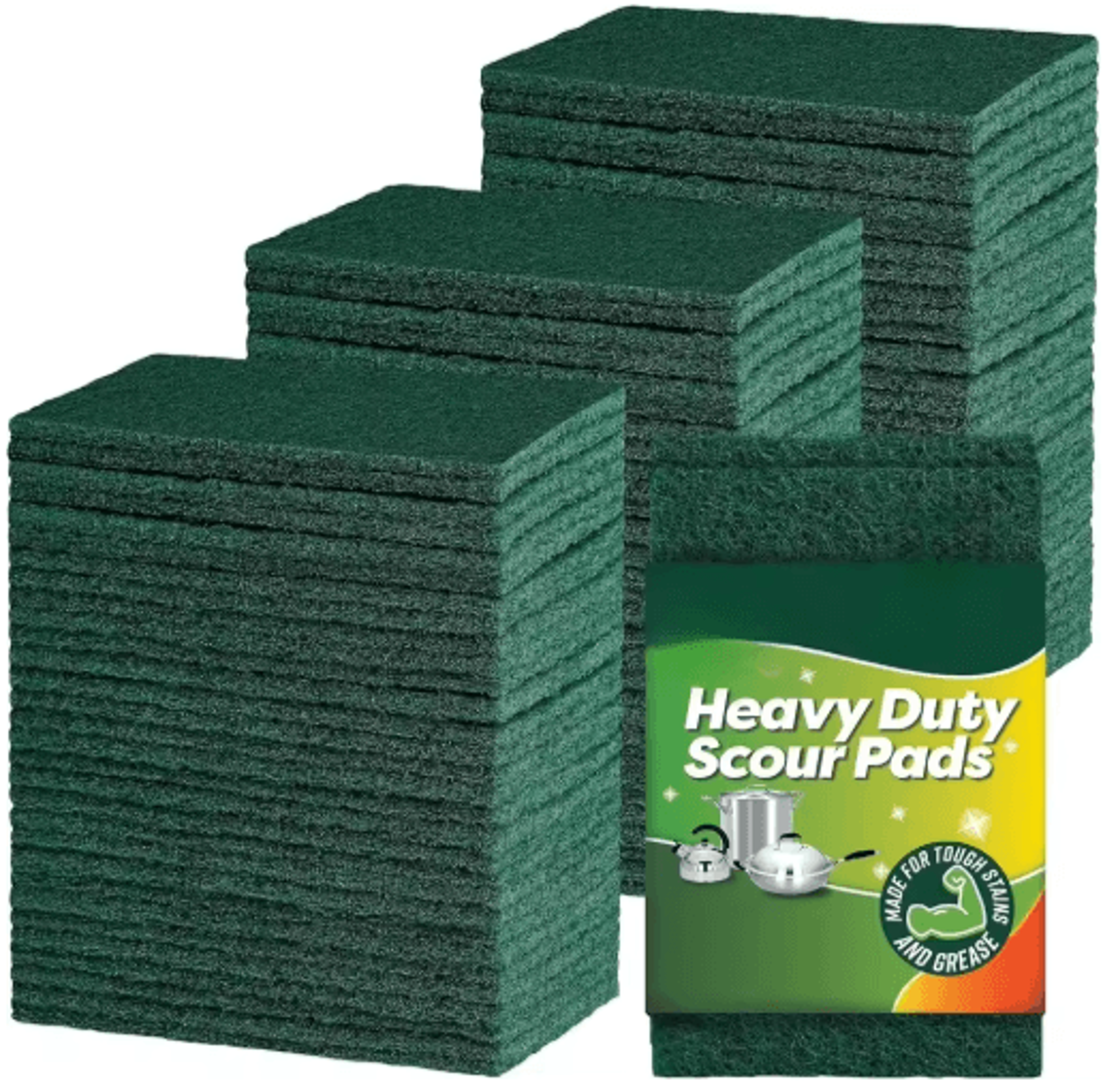 Reusable NonScratch Scrub Pads  Multipurpose Kitchen Cleaning Pads For Dishes Pots  Pans 1