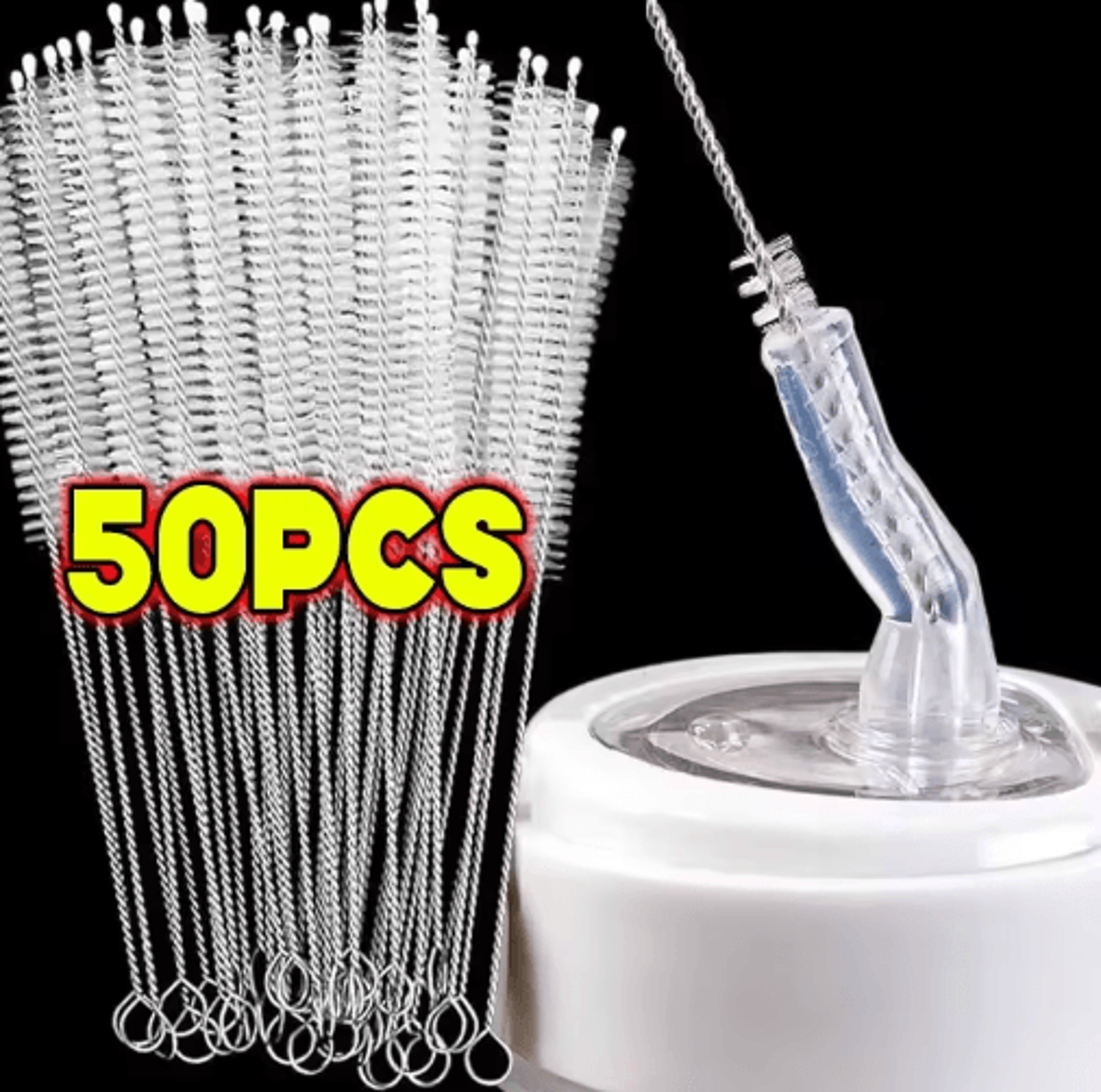 Reusable Drinking Straw Cleaning Brush Kit  Long Nylon Tube Brushes For Straws Bottles  Baby Cups 1