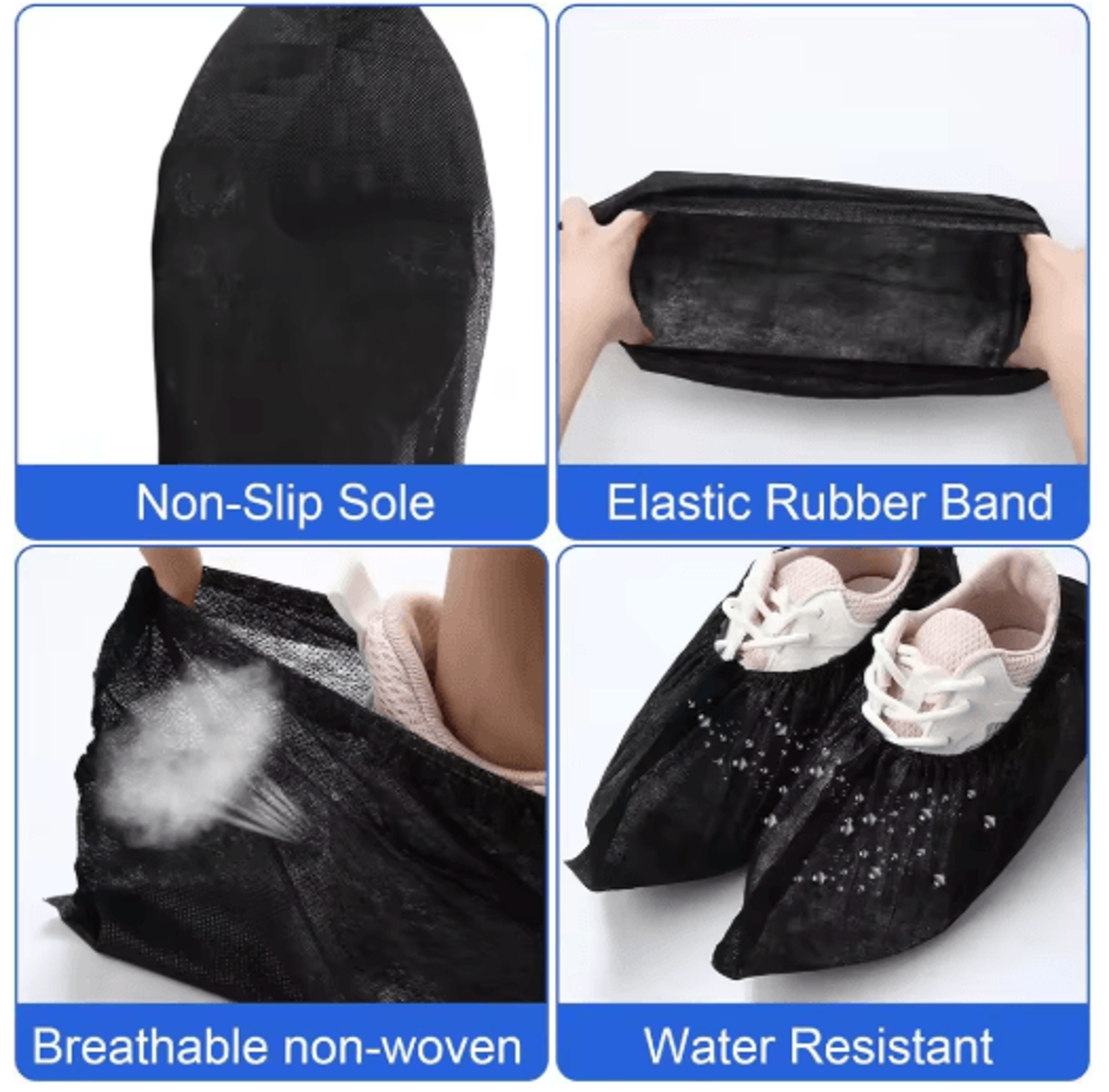 Disposable NonWoven Shoe Covers  Durable NonSlip Boot Covers For Indoor  Outdoor Use 7
