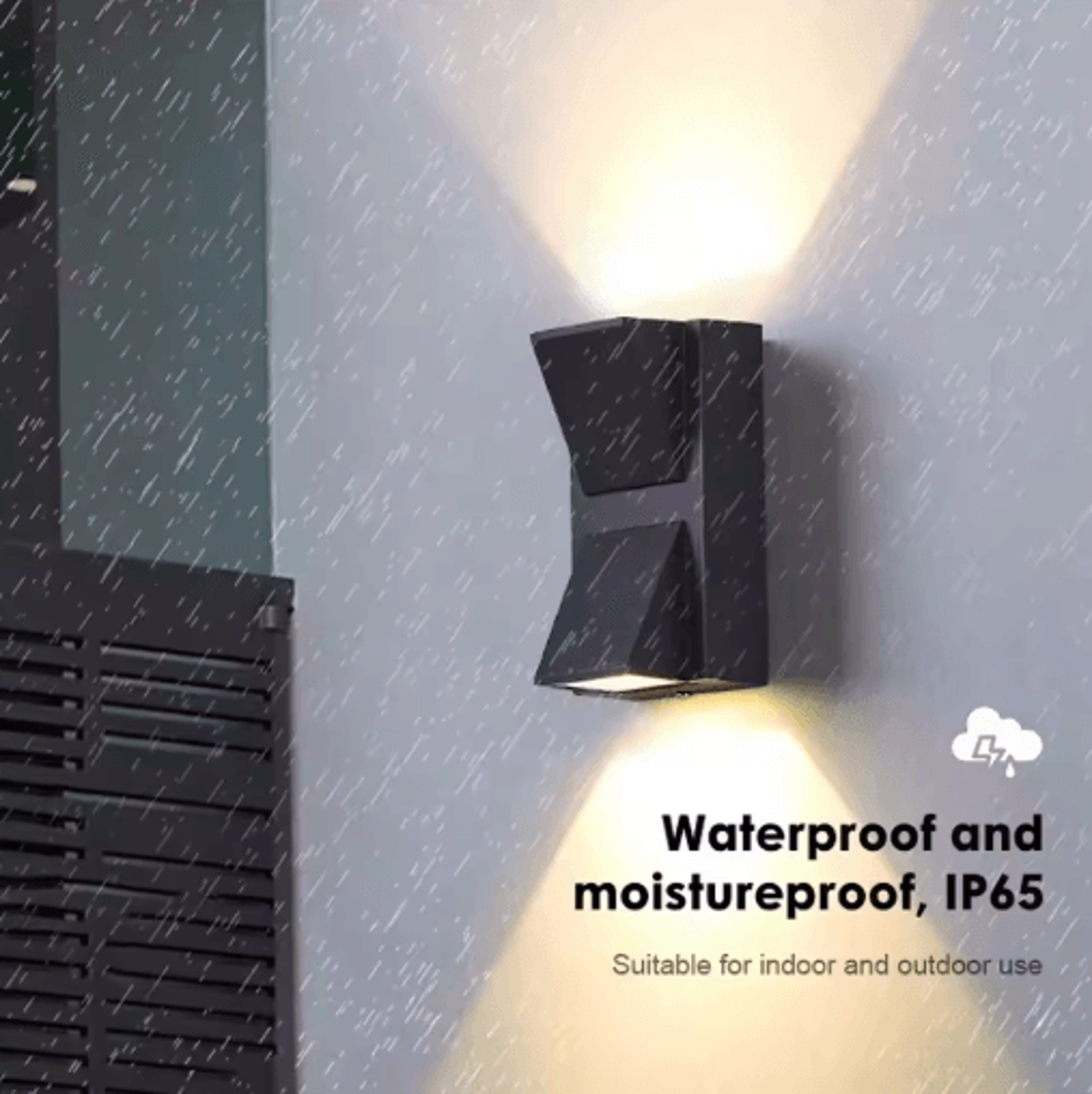 IP65 Waterproof LED Outdoor Wall Light  Modern Wall Sconce For Garden Balcony  Patio 6