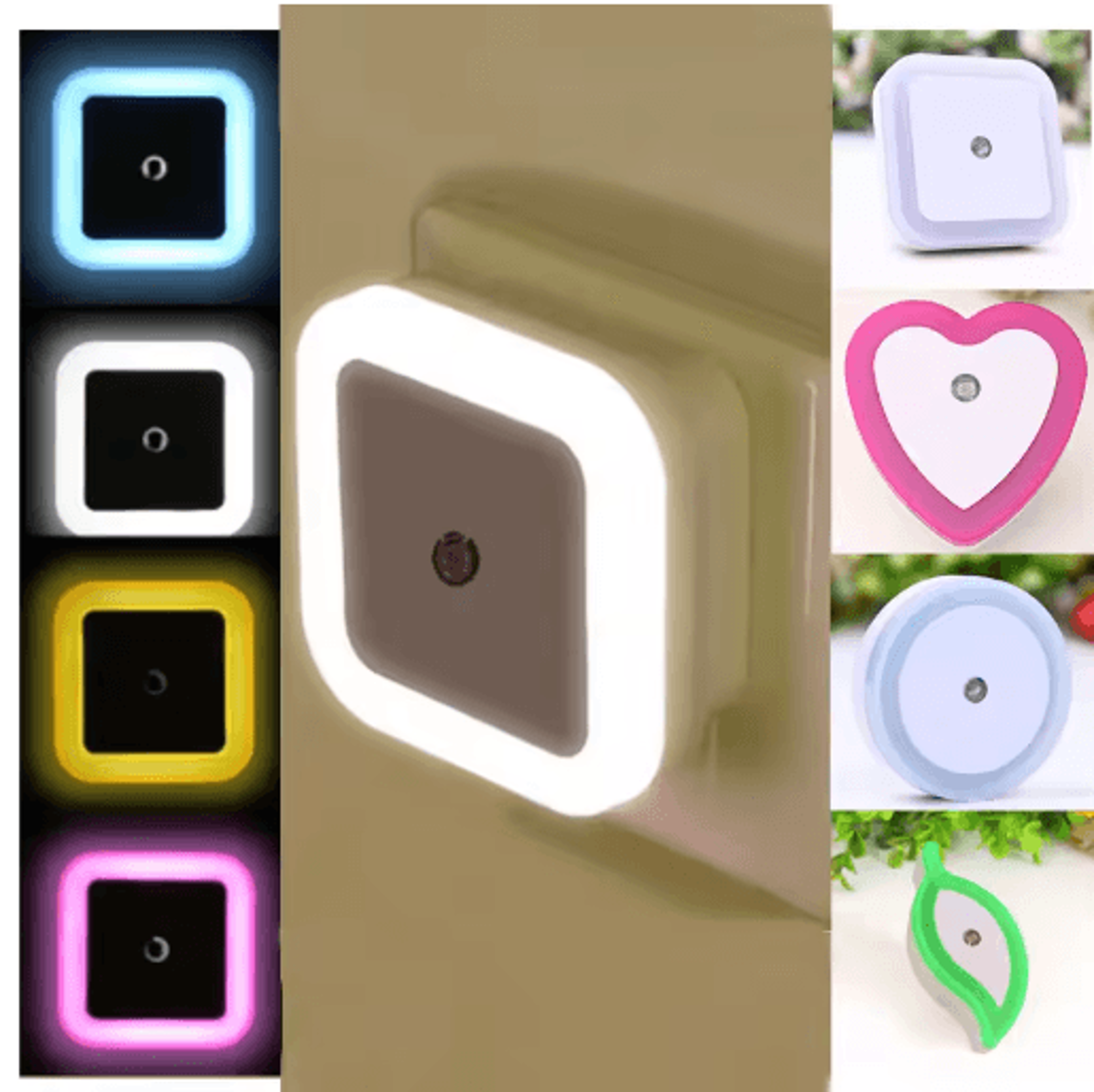 Mini PlugIn LED Night Light With Auto Sensor  Soft Night Lamp For Bedroom Hallway  Kids Room 0