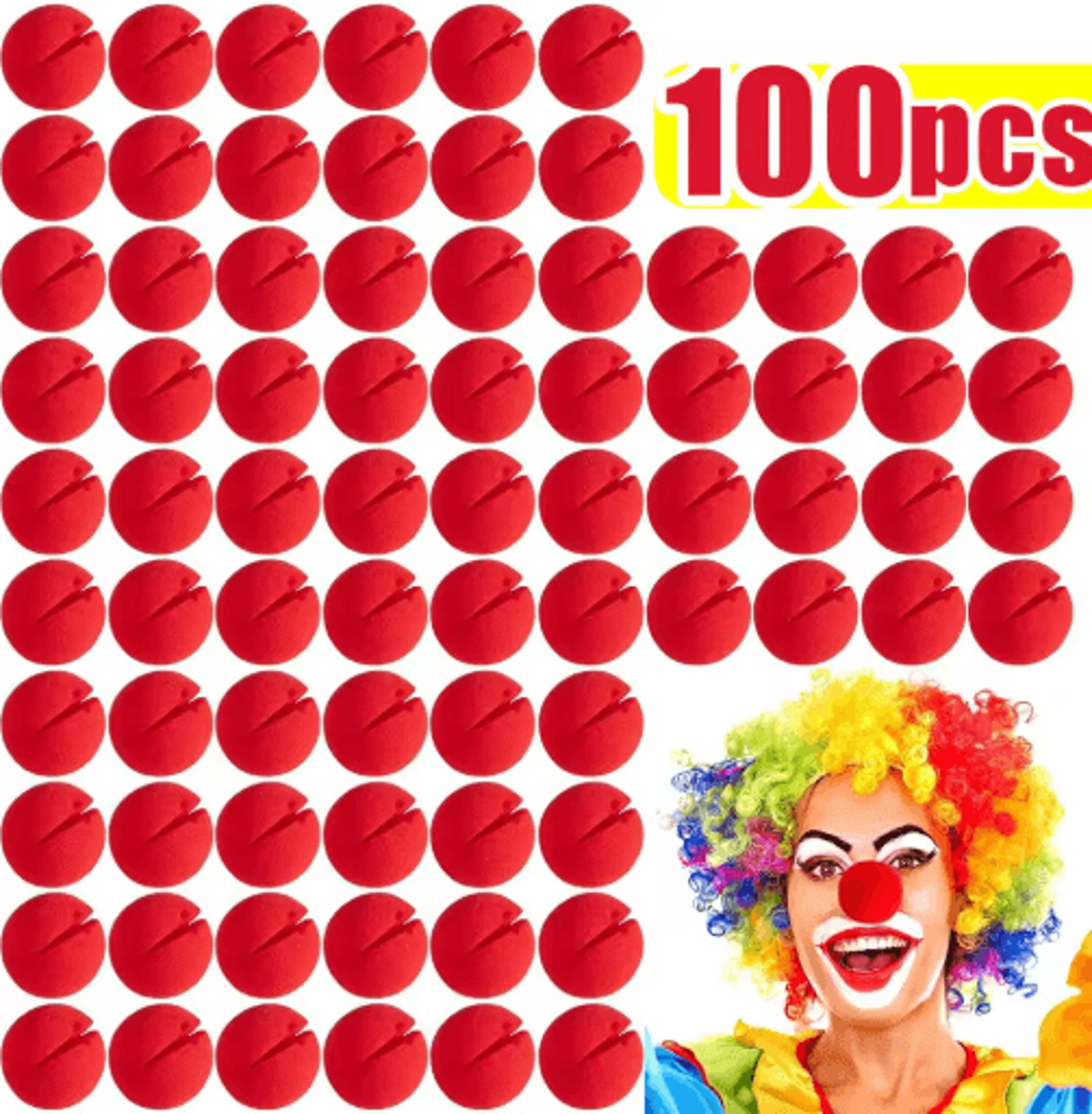 Red Foam Clown Nose  Soft DIY Cosplay Costume Prop For Parties Halloween  Circus Performances 1