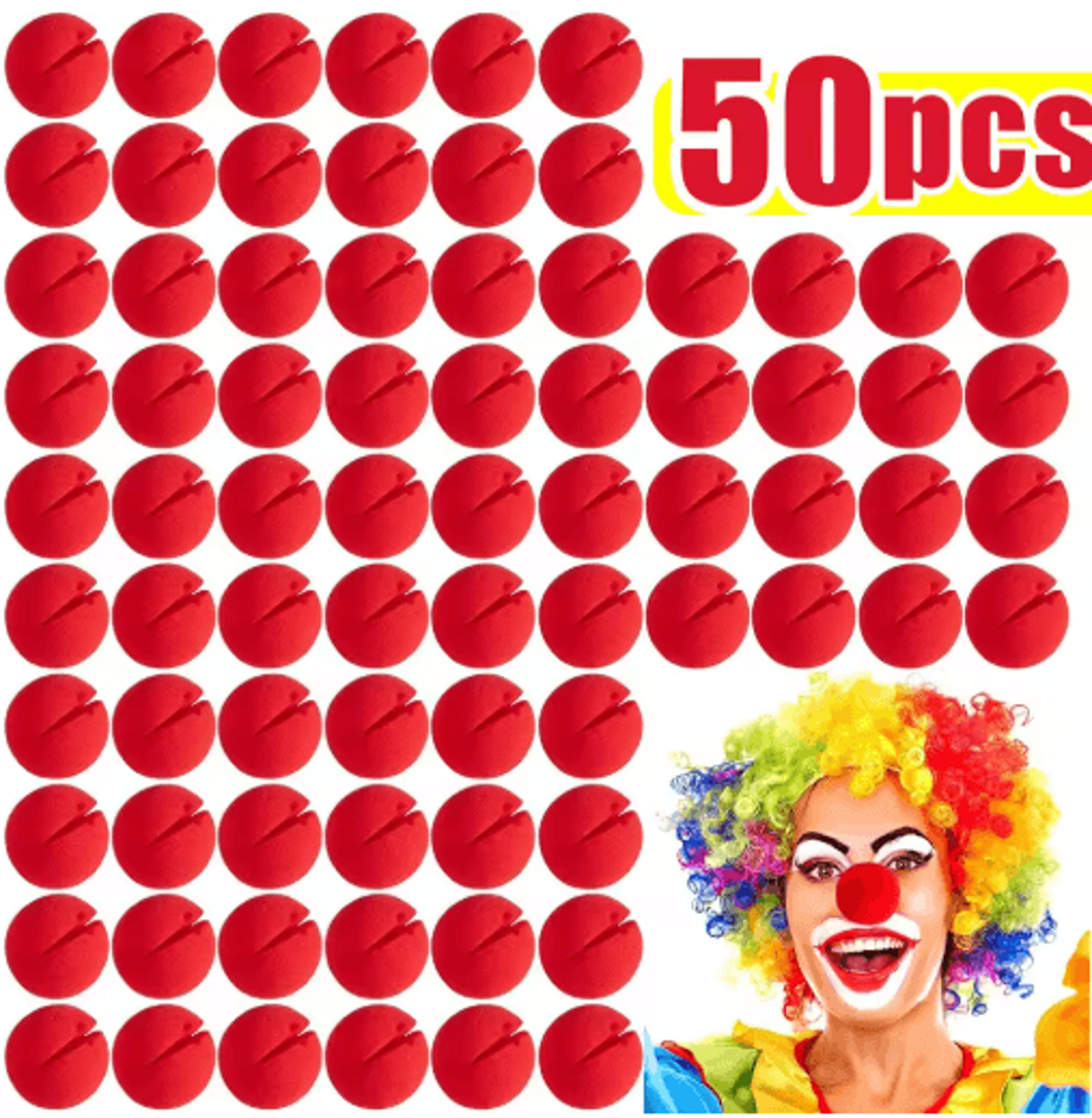 Red Foam Clown Nose  Soft DIY Cosplay Costume Prop For Parties Halloween  Circus Performances 2