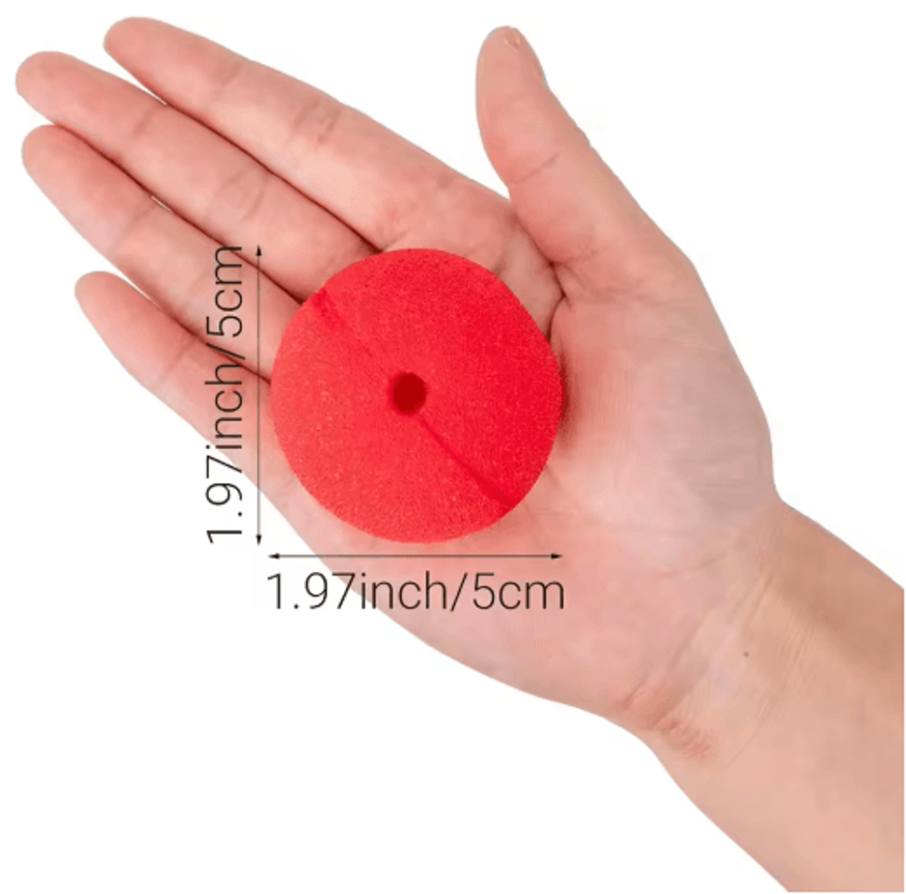 Red Foam Clown Nose  Soft DIY Cosplay Costume Prop For Parties Halloween  Circus Performances 11