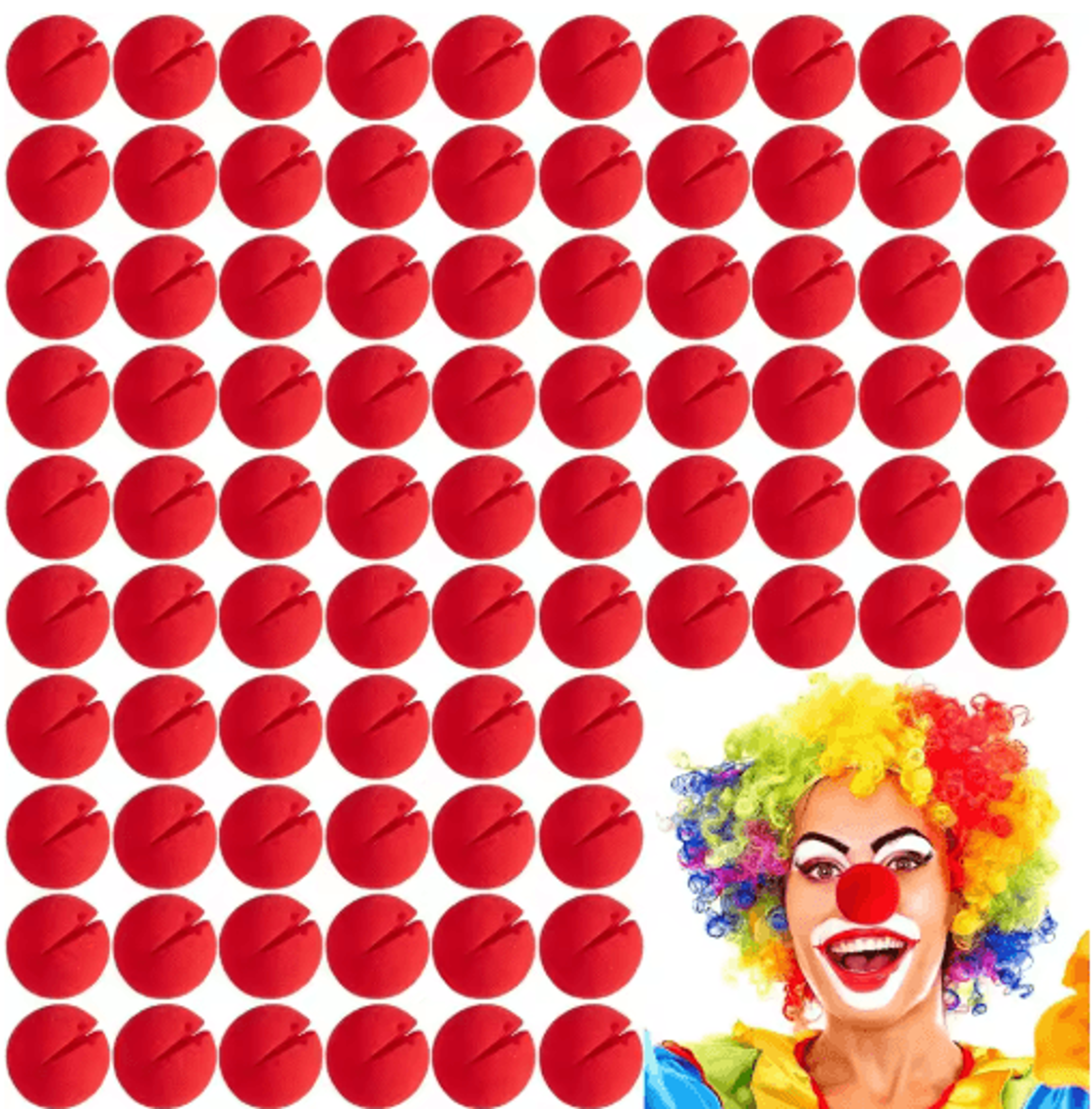 Red Foam Clown Nose  Soft DIY Cosplay Costume Prop For Parties Halloween  Circus Performances 12