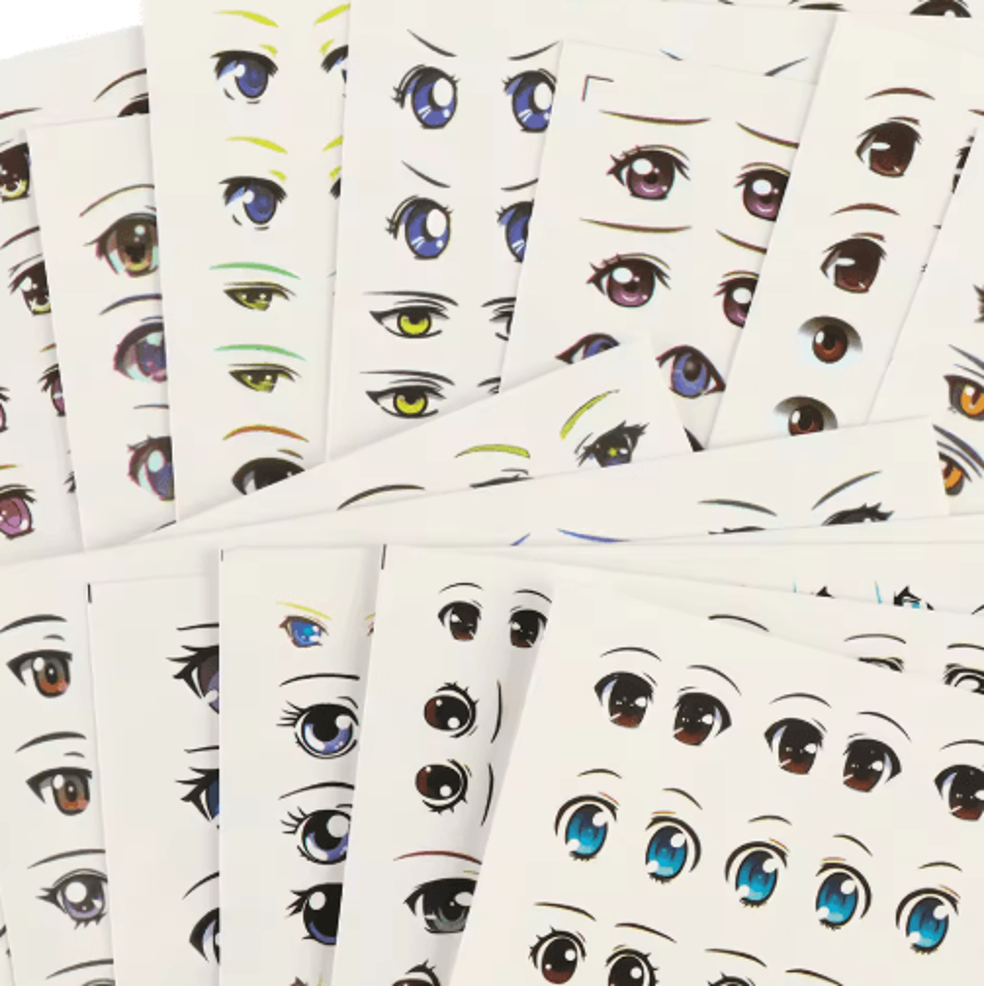 Cute Cartoon Eye Stickers  DIY Anime Doll Eye Decals For Crafts Figurines  Clay Projects 8