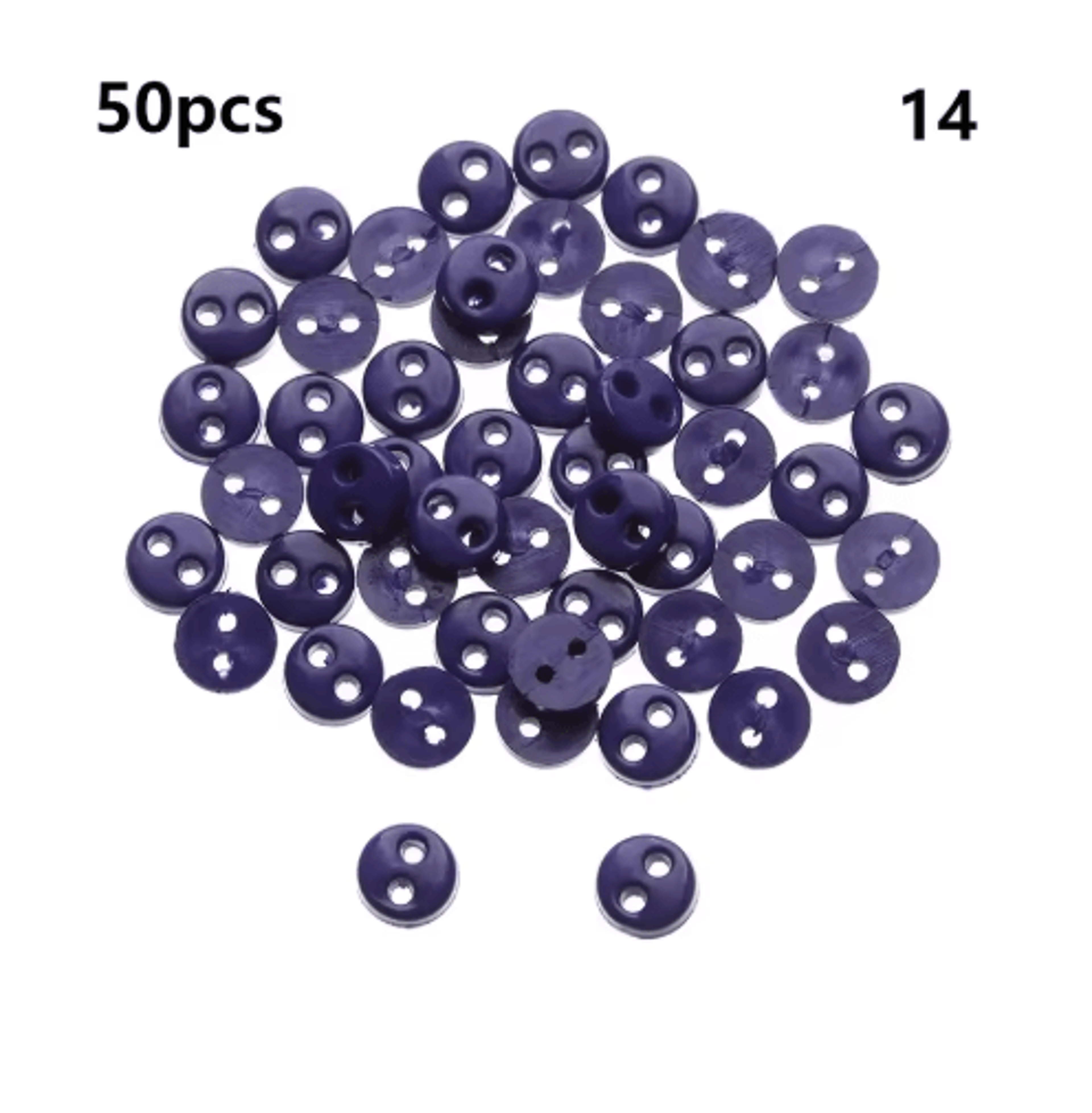 50Piece Mini Doll Buttons  4mm Colorful Plastic Buttons For Doll Clothes Crafts  Miniatures 1