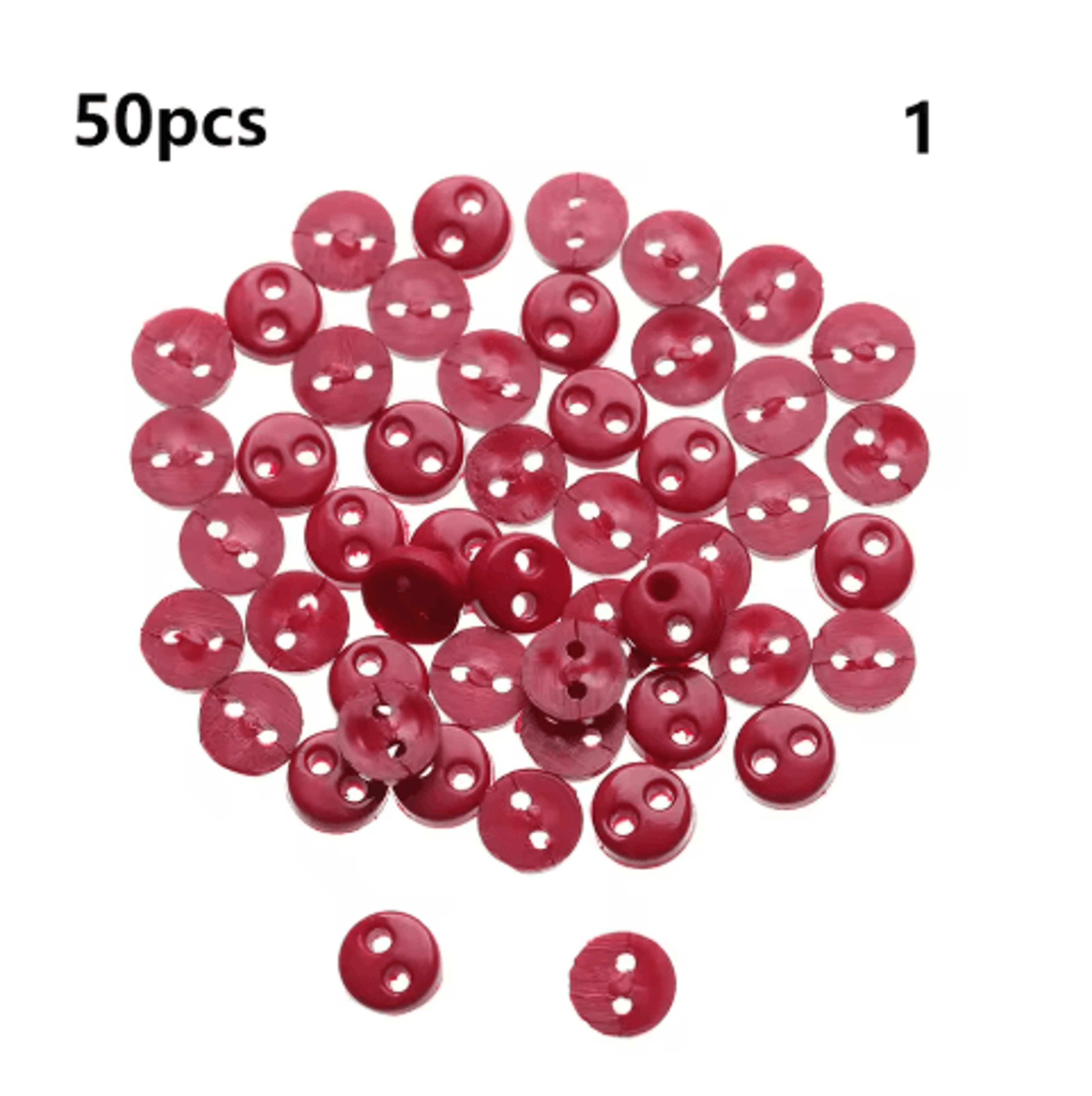 50Piece Mini Doll Buttons  4mm Colorful Plastic Buttons For Doll Clothes Crafts  Miniatures 12