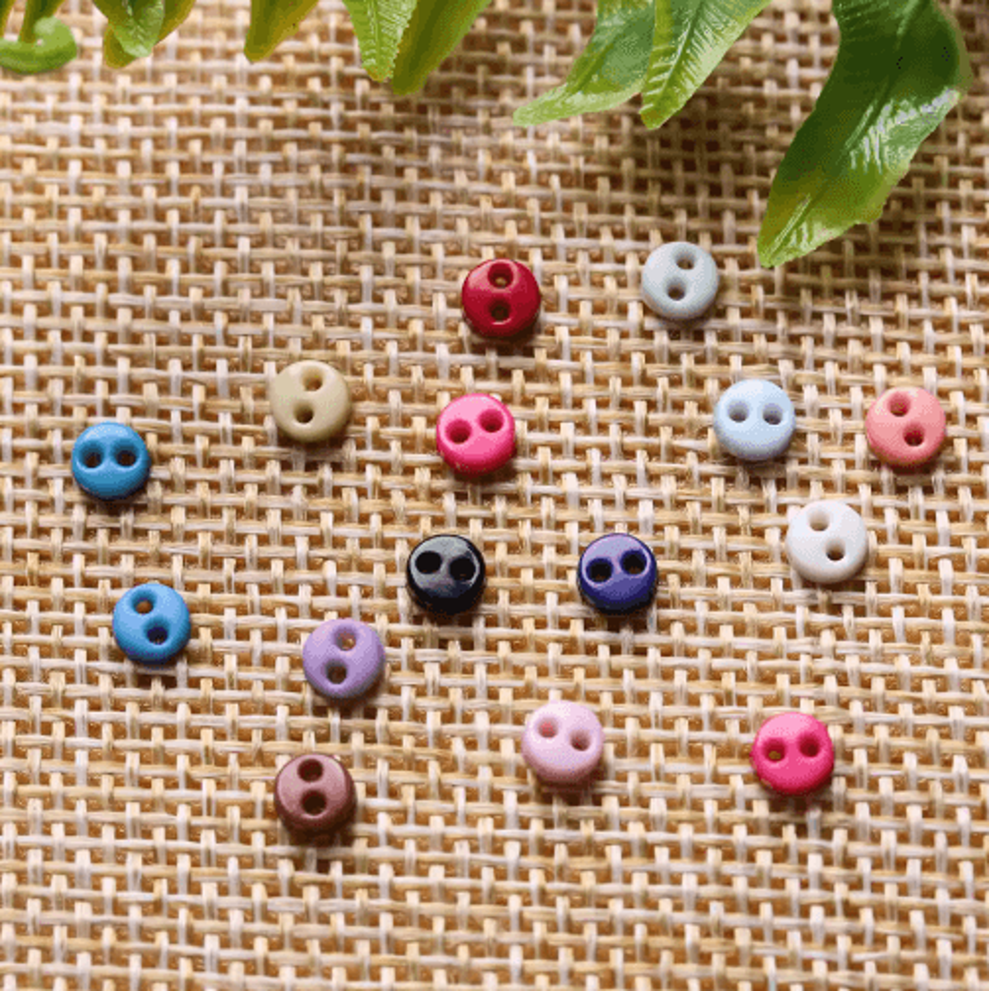 50Piece Mini Doll Buttons  4mm Colorful Plastic Buttons For Doll Clothes Crafts  Miniatures 15