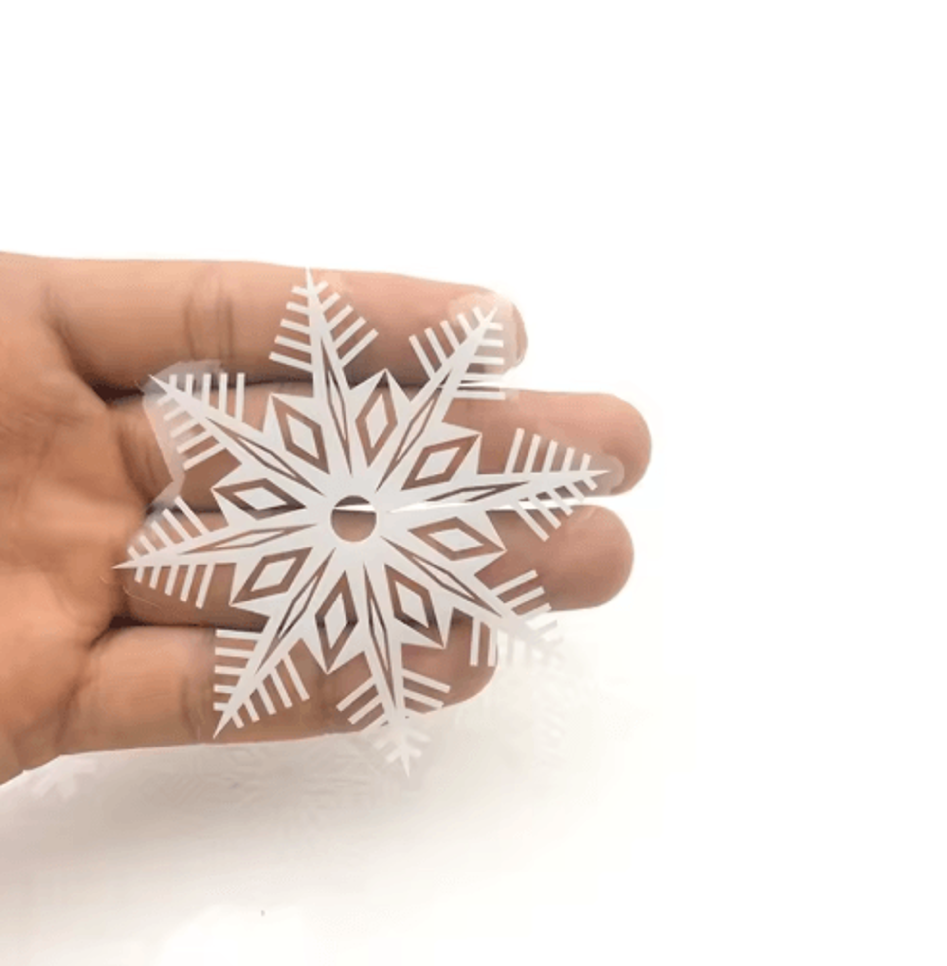 30Piece Christmas Snowflake Window Clings  Reusable Electrostatic PVC Window Decals For Holiday Dec 3