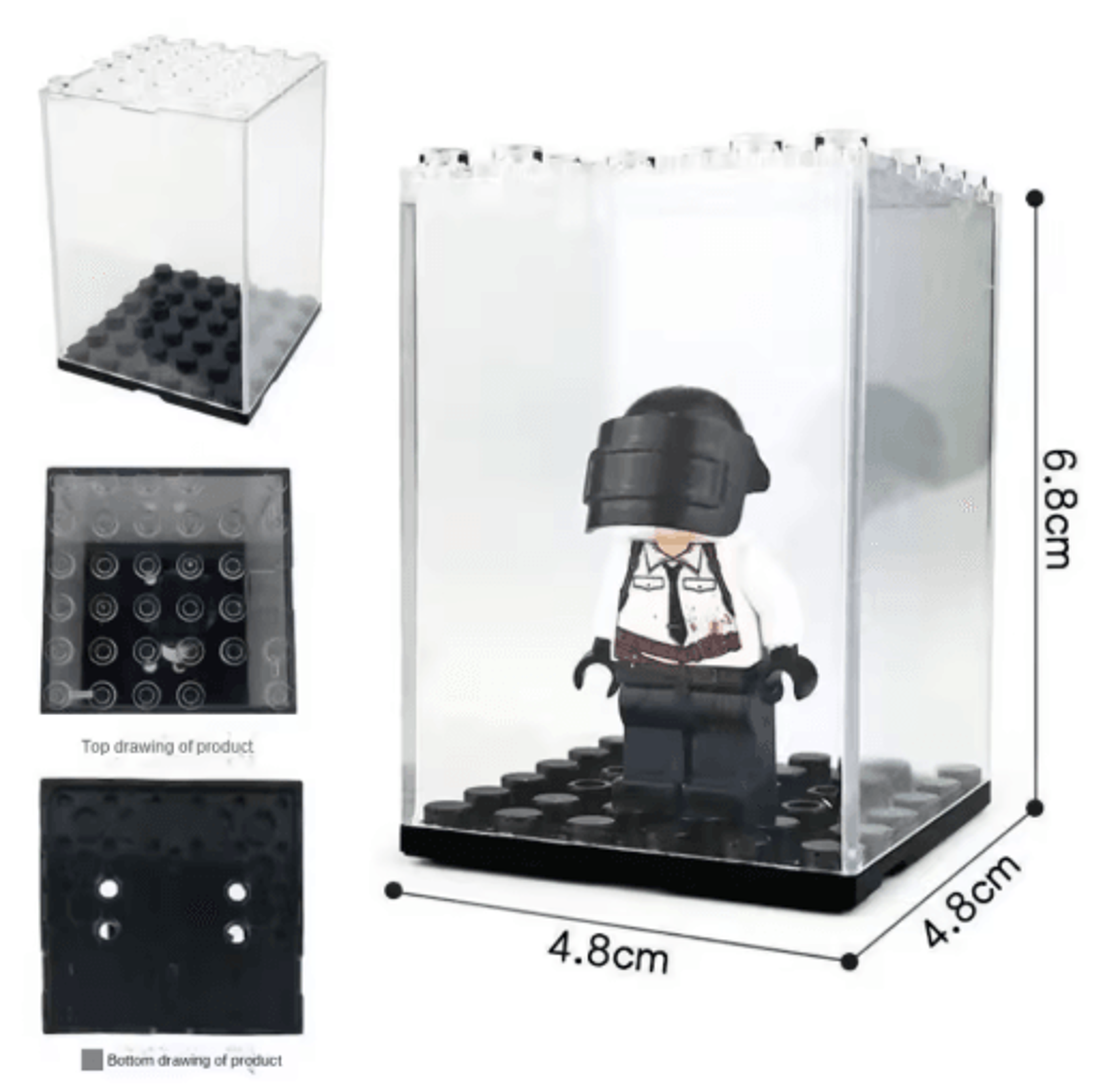 Clear Acrylic Display Case  Dustproof Display Box For Building Blocks Toys  Collectibles 5