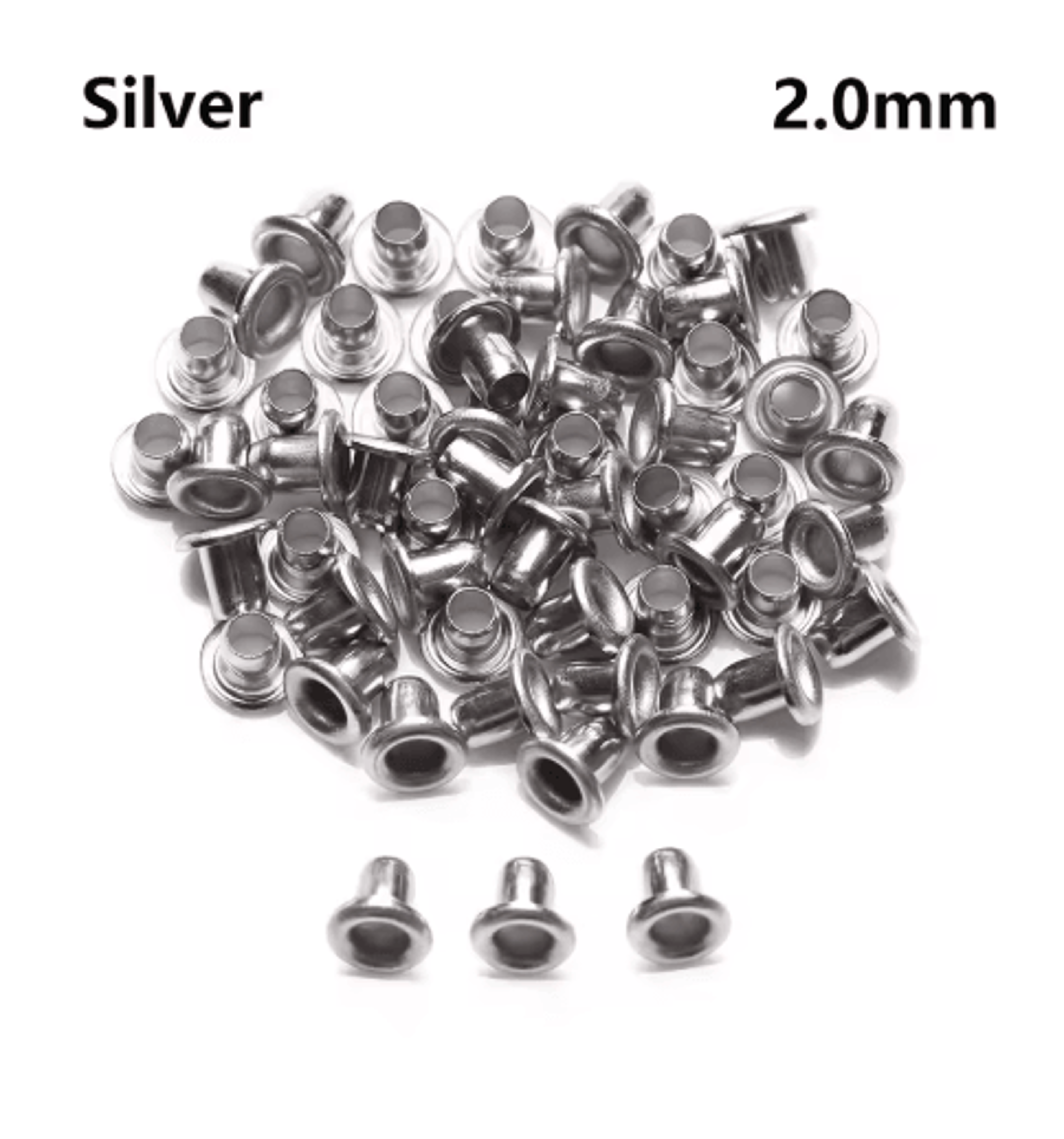 50Piece Mini Metal Eyelets  UltraSmall Eyelet Buttons For Doll Clothes Shoes Bags  Miniature Crafts 6