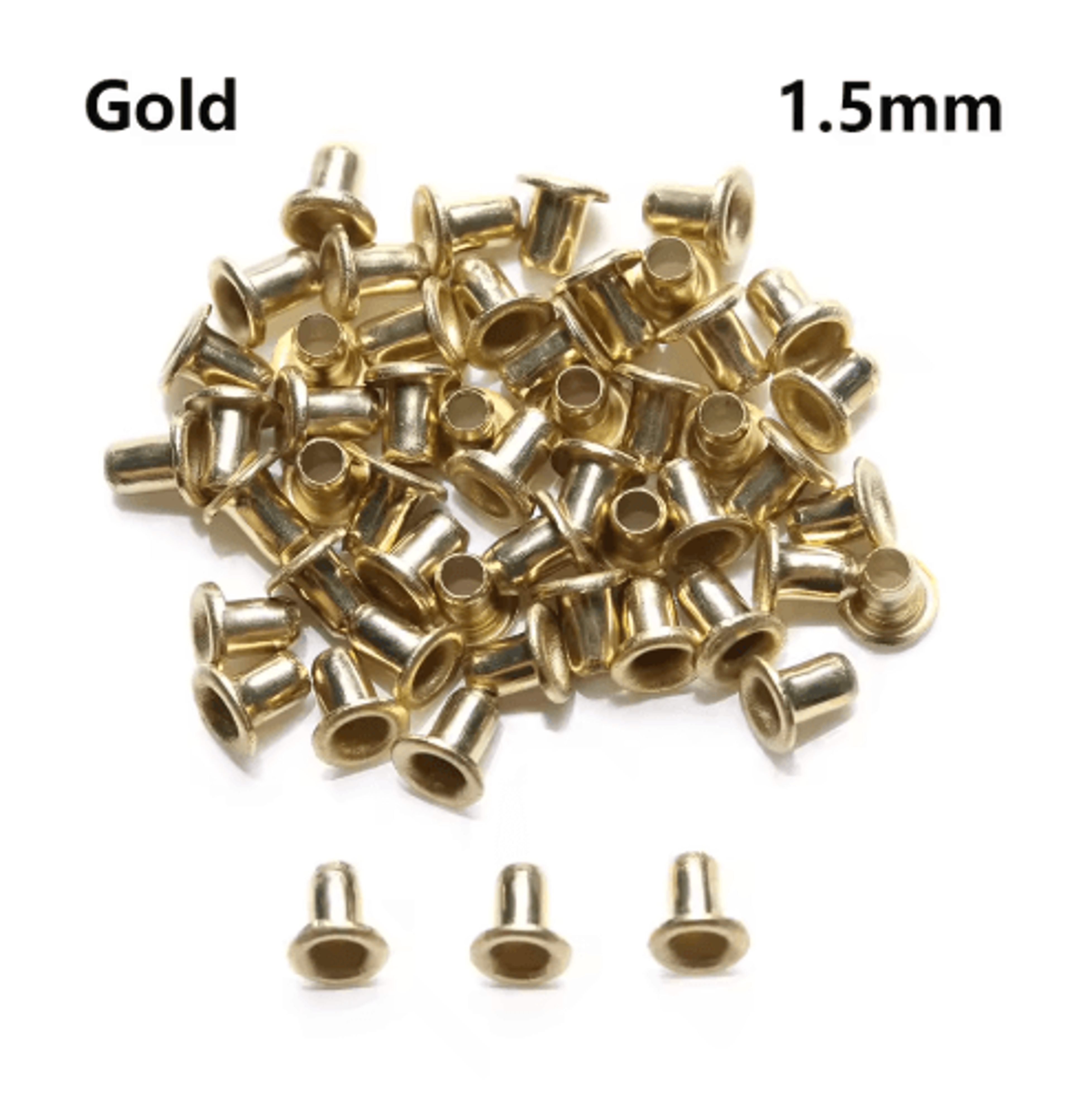 50Piece Mini Metal Eyelets  UltraSmall Eyelet Buttons For Doll Clothes Shoes Bags  Miniature Crafts 11