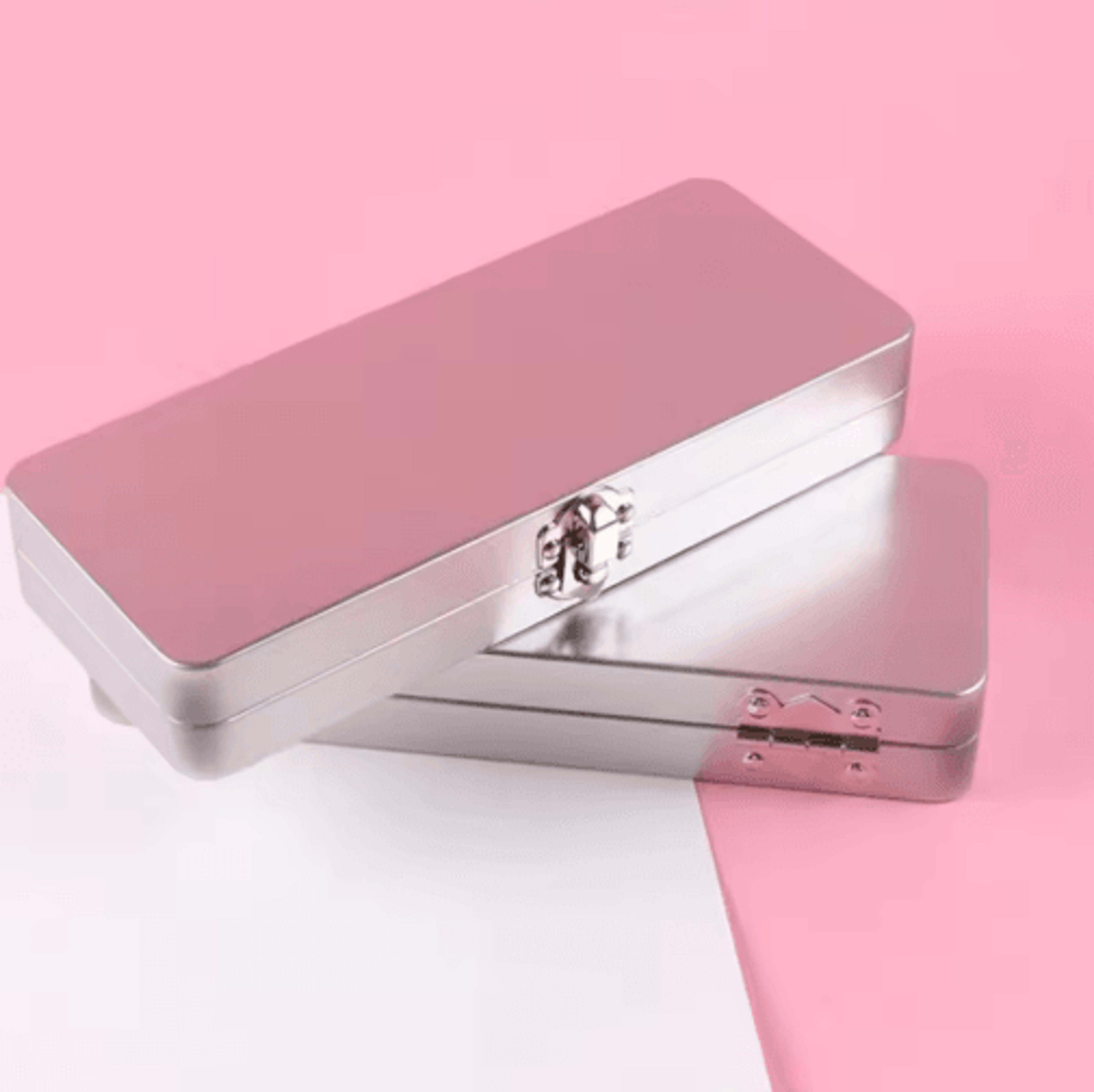 Lockable Metal Storage Box With Hinged Lid  Durable Empty Tin Case For Secure Organization 3