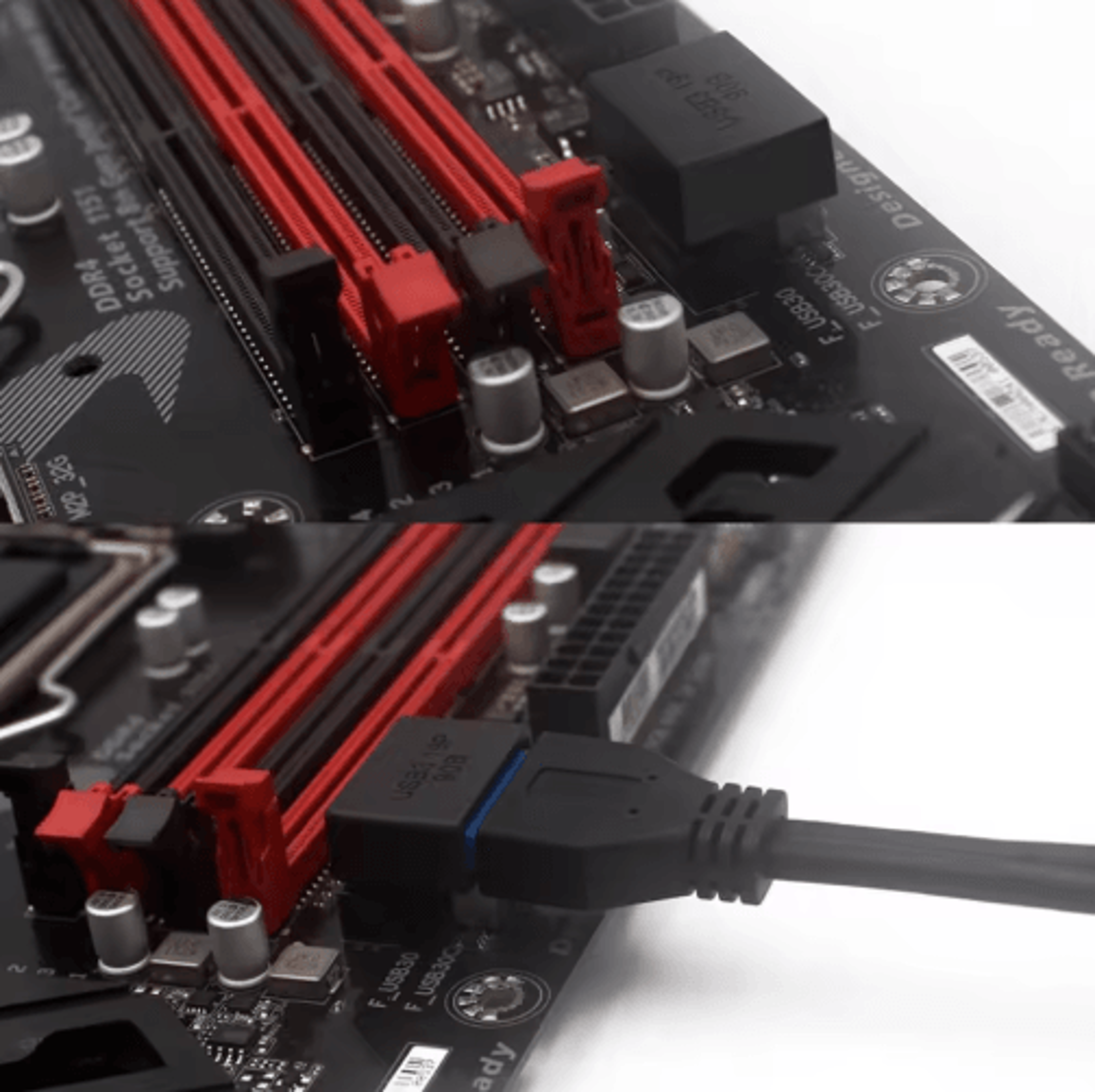 USB 30 1920Pin 90 Angled Adapter  Male To Female Motherboard Header Extension Converter 4