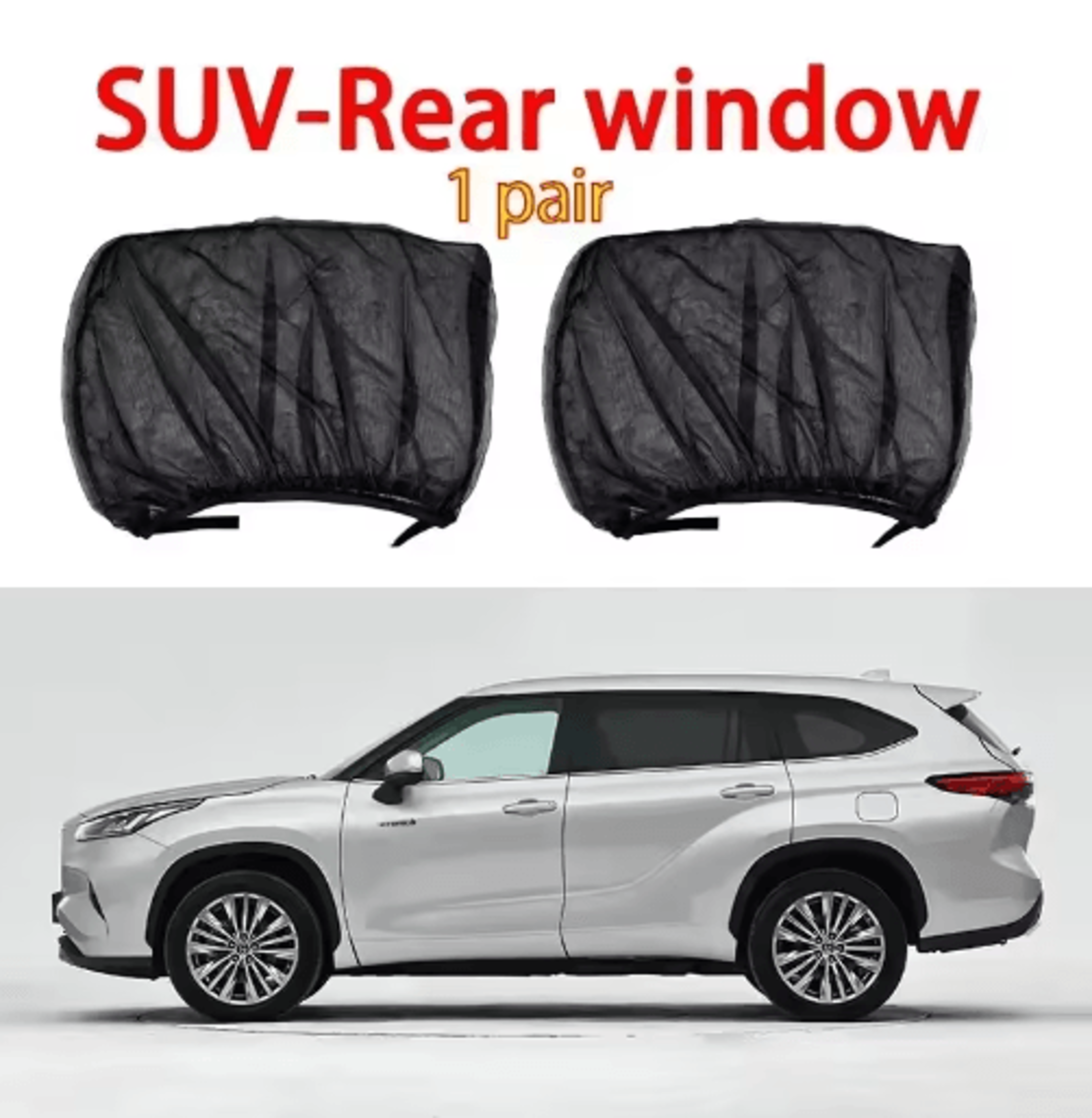 Car Window Mosquito Net  Privacy Sunshade  Breathable Window Screen Curtain For Camping  Travel 4
