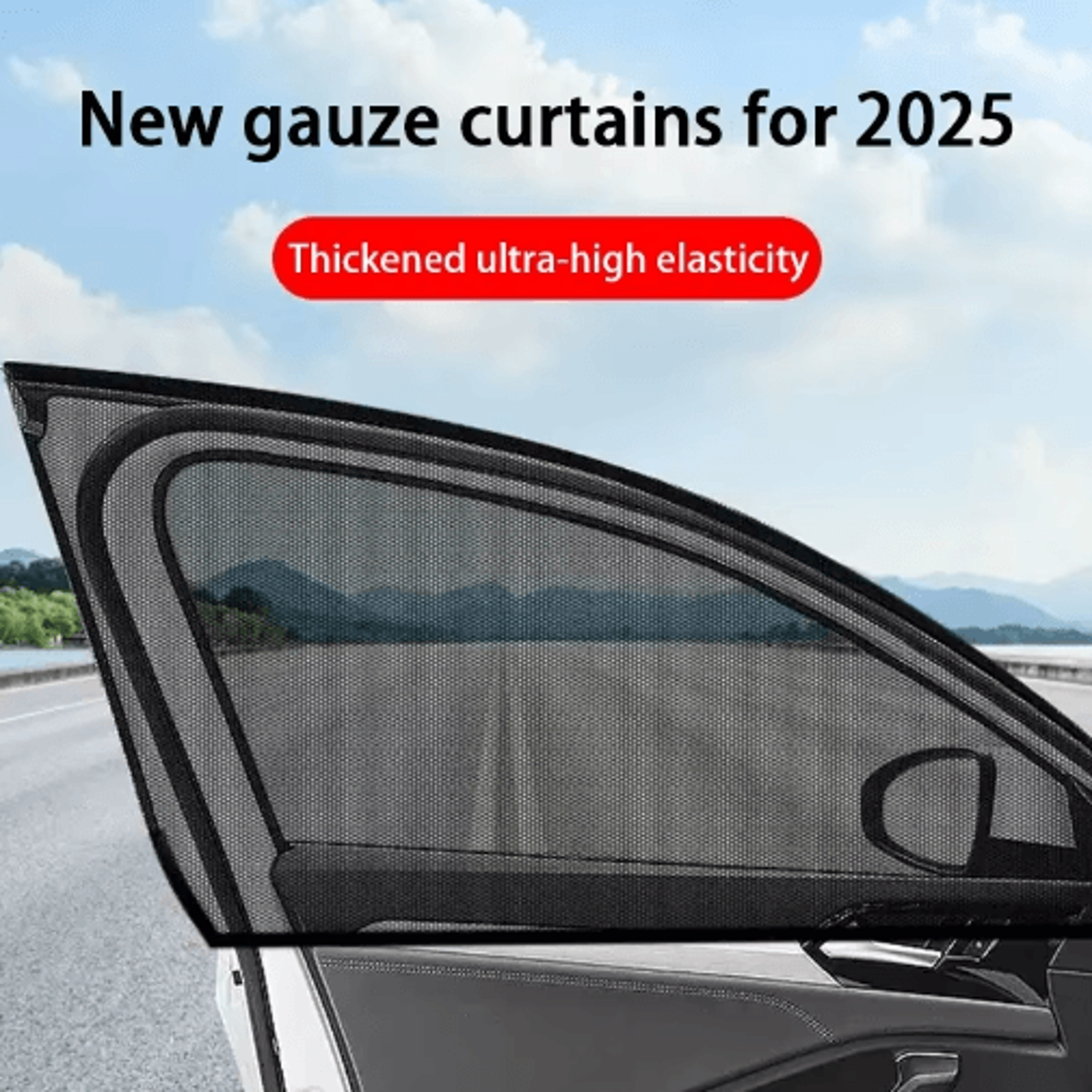 Car Window Mosquito Net  Privacy Sunshade  Breathable Window Screen Curtain For Camping  Travel 0