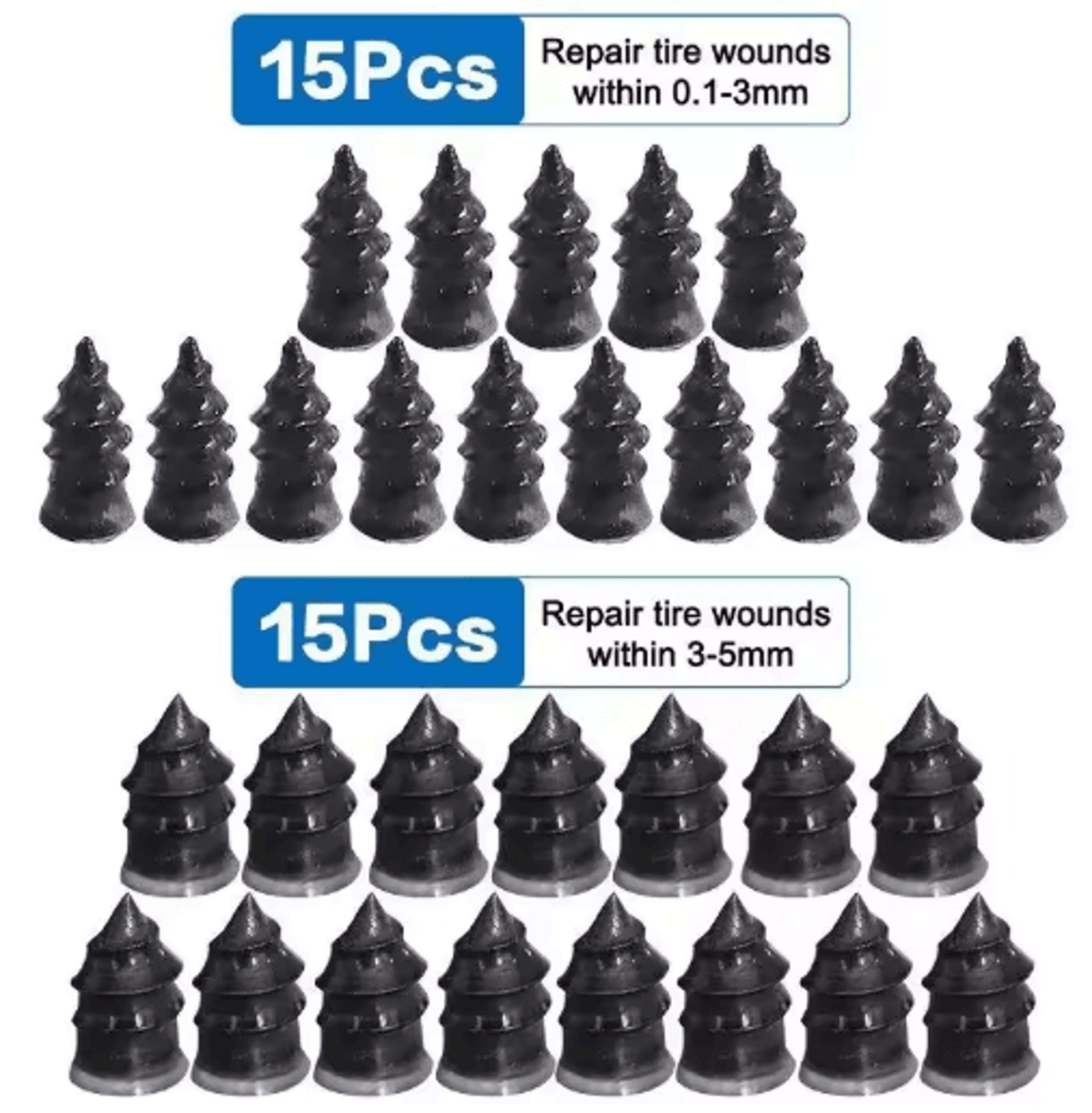 Universal Tire Repair Nail Kit  Quick Rubber Plug Repair Tool For Cars  Motorcycles 4