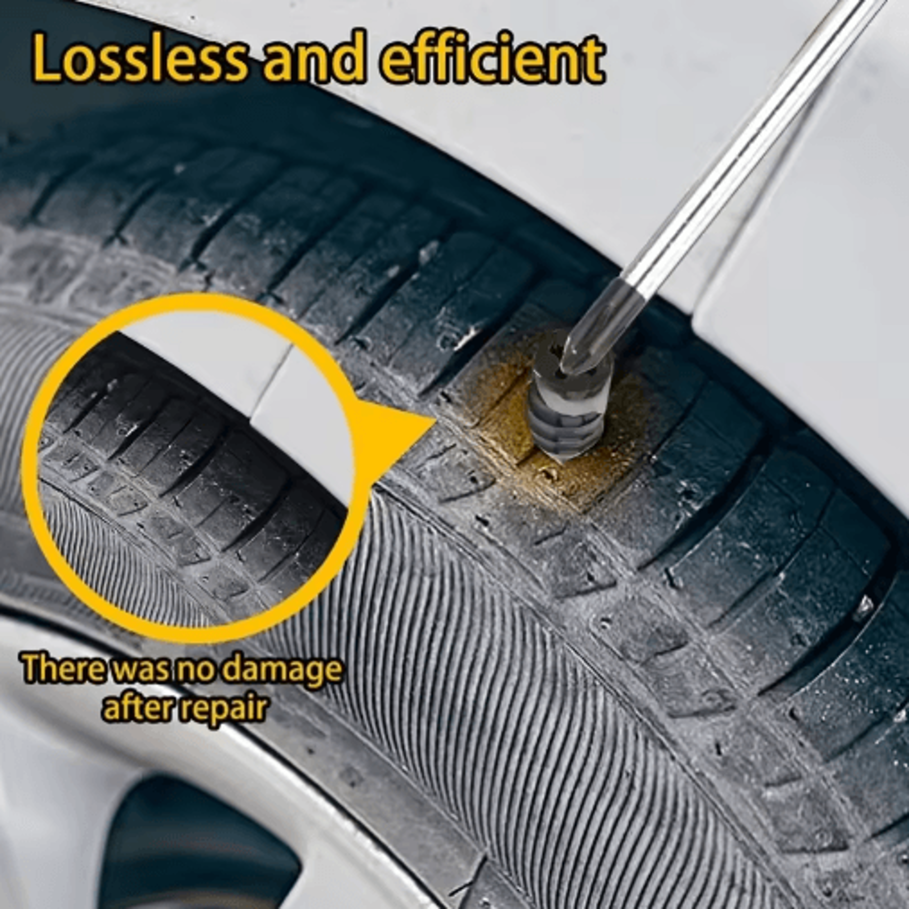 Universal Tire Repair Nail Kit  Quick Rubber Plug Repair Tool For Cars  Motorcycles 11