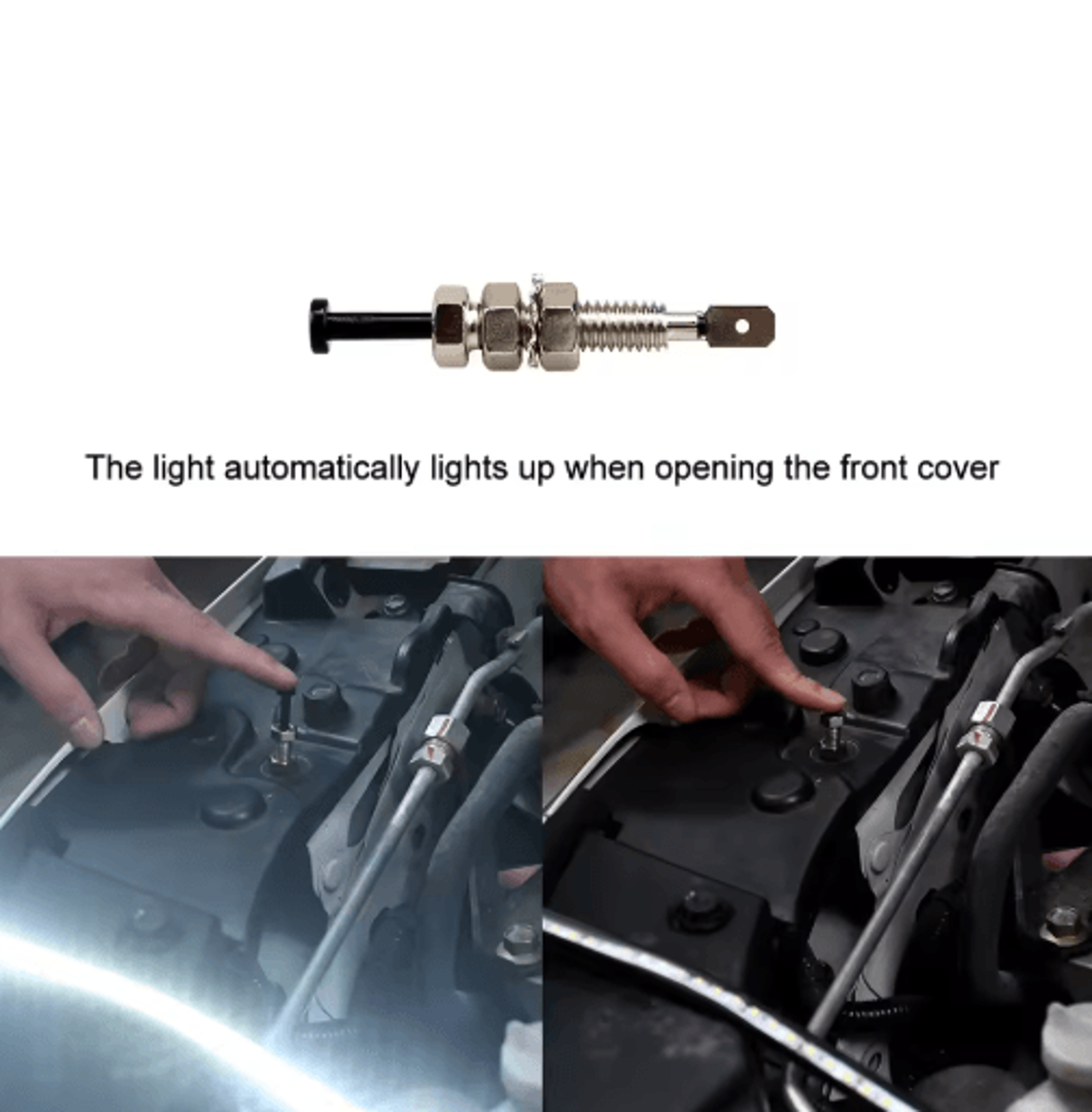 12V LED Car Hood Light  Engine Bay Maintenance  Hood Illumination Light 3