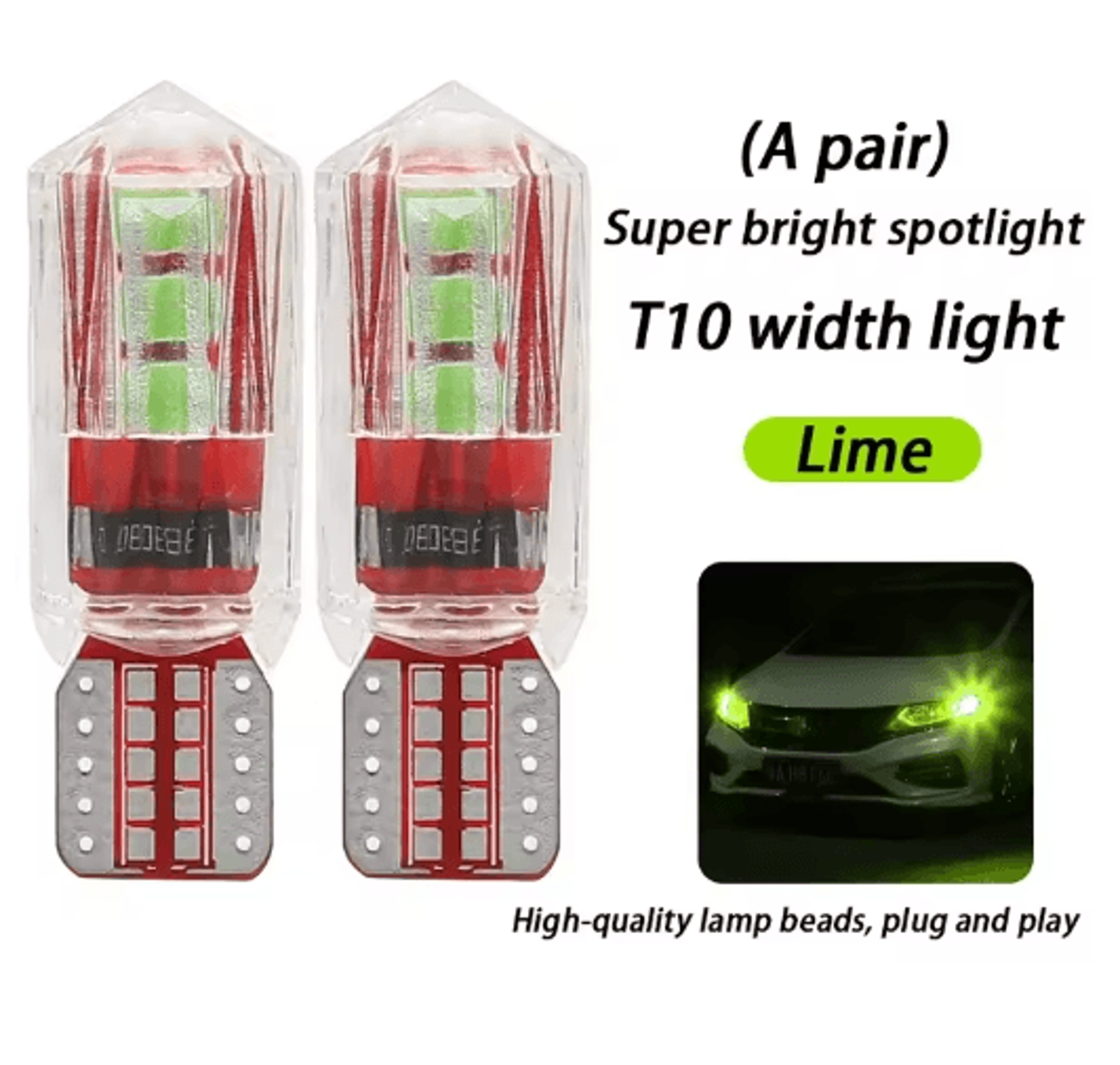 Ice Blue T10 LED Bulb  Super Bright Car Clearance  Parking Light Upgrade 1