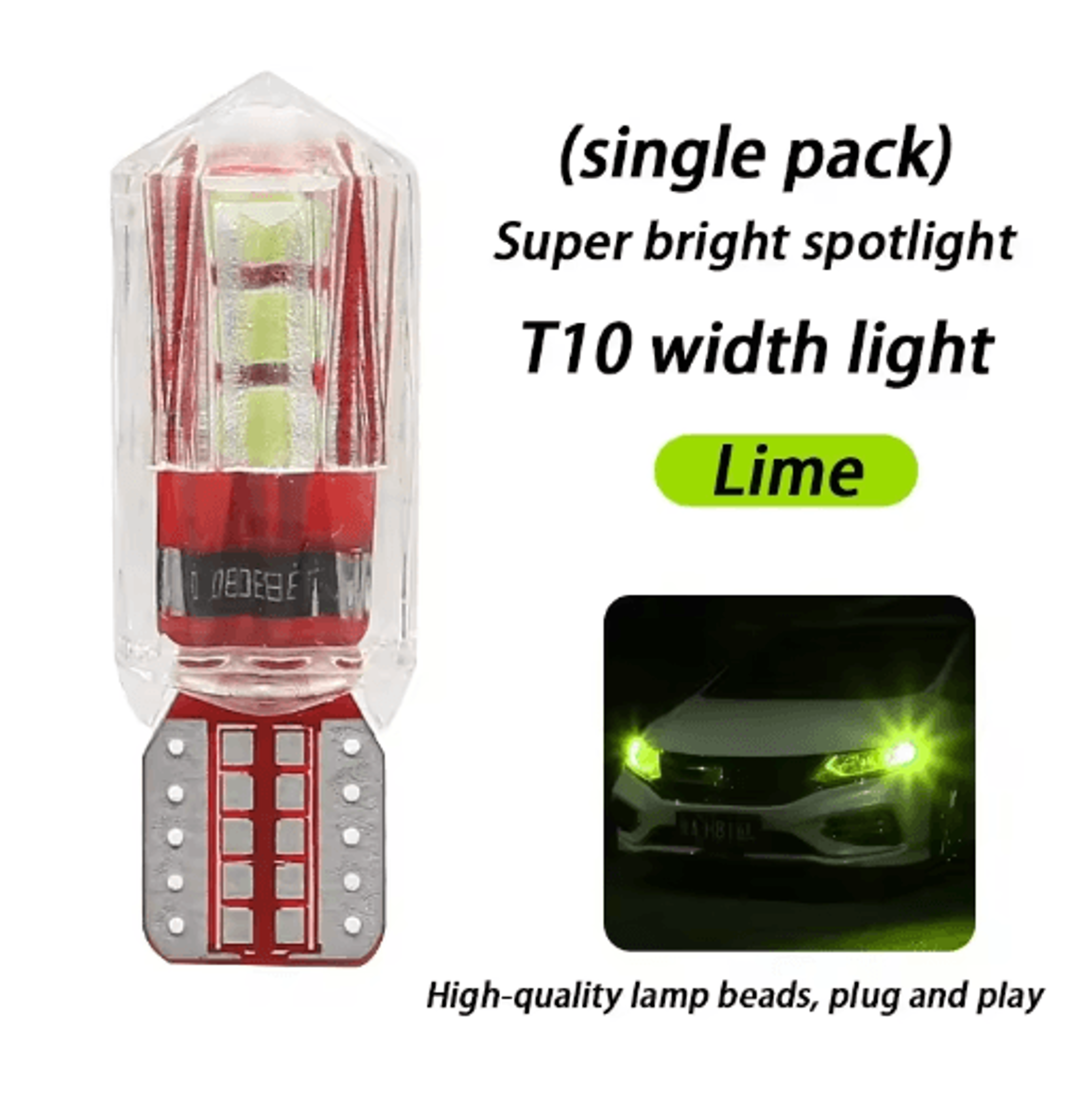 Ice Blue T10 LED Bulb  Super Bright Car Clearance  Parking Light Upgrade 2