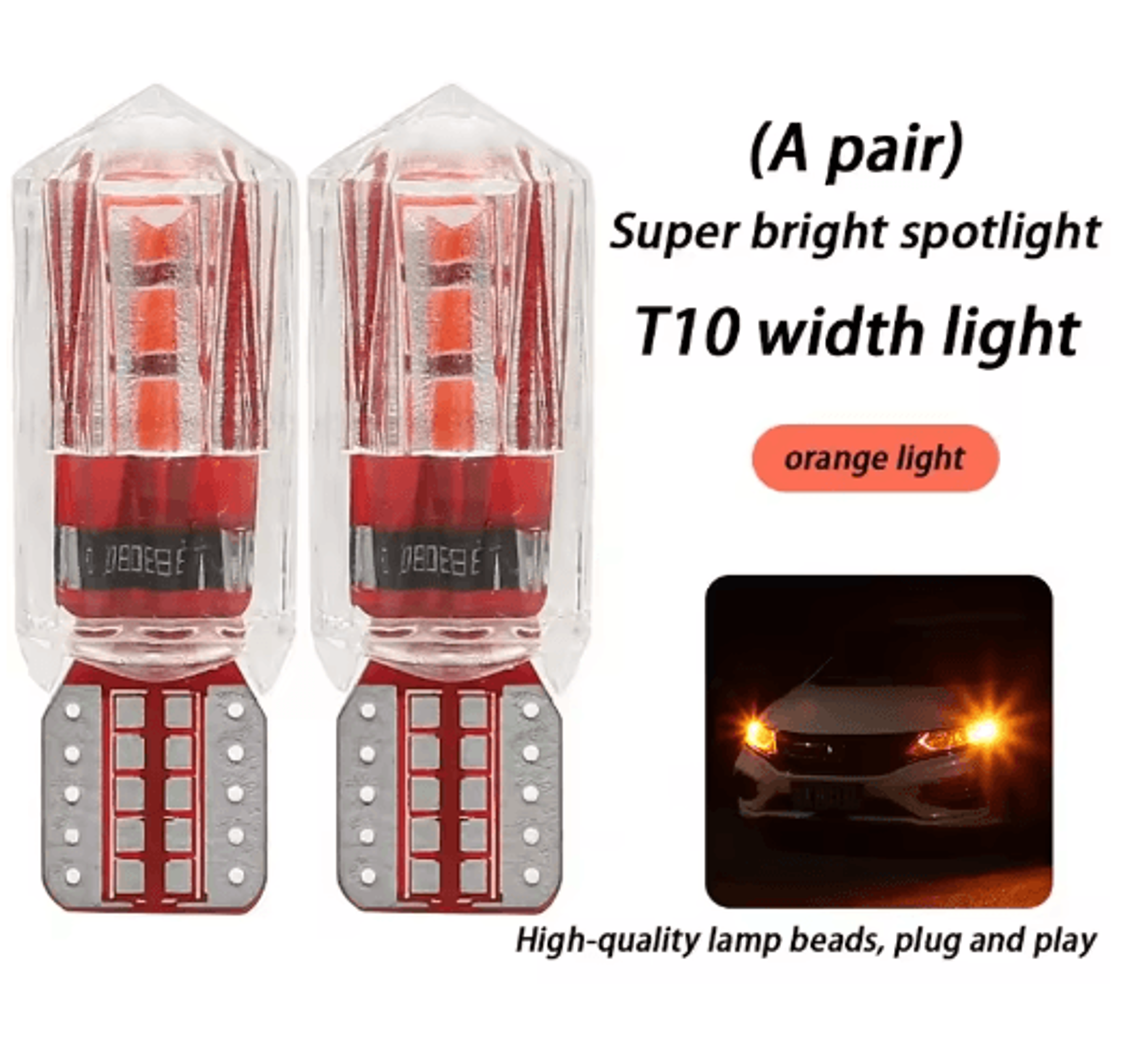 Ice Blue T10 LED Bulb  Super Bright Car Clearance  Parking Light Upgrade 7