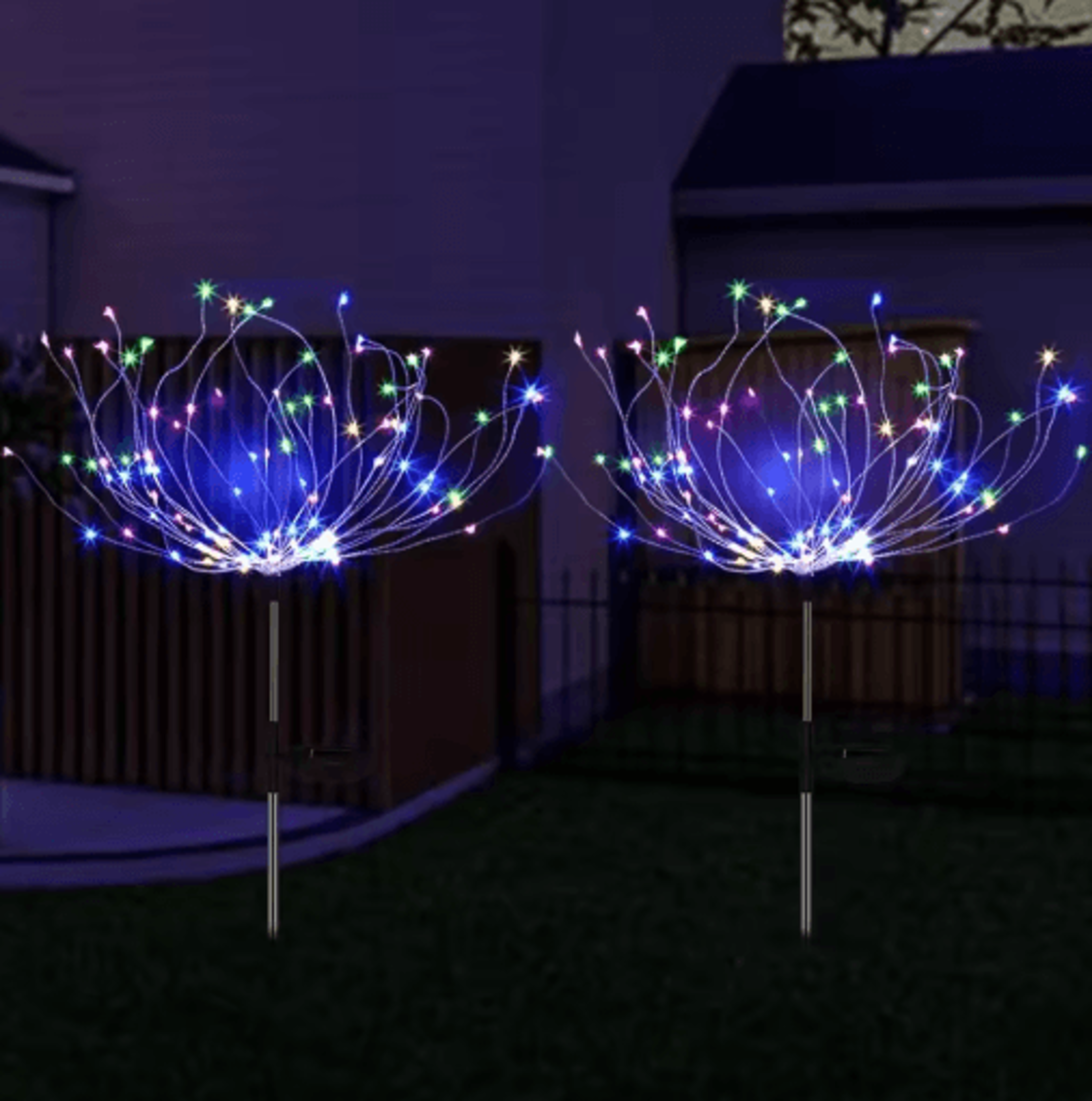 LED Solar Firework Lights  Waterproof Dandelion Garden Lights For Patio  Landscape Decor 2