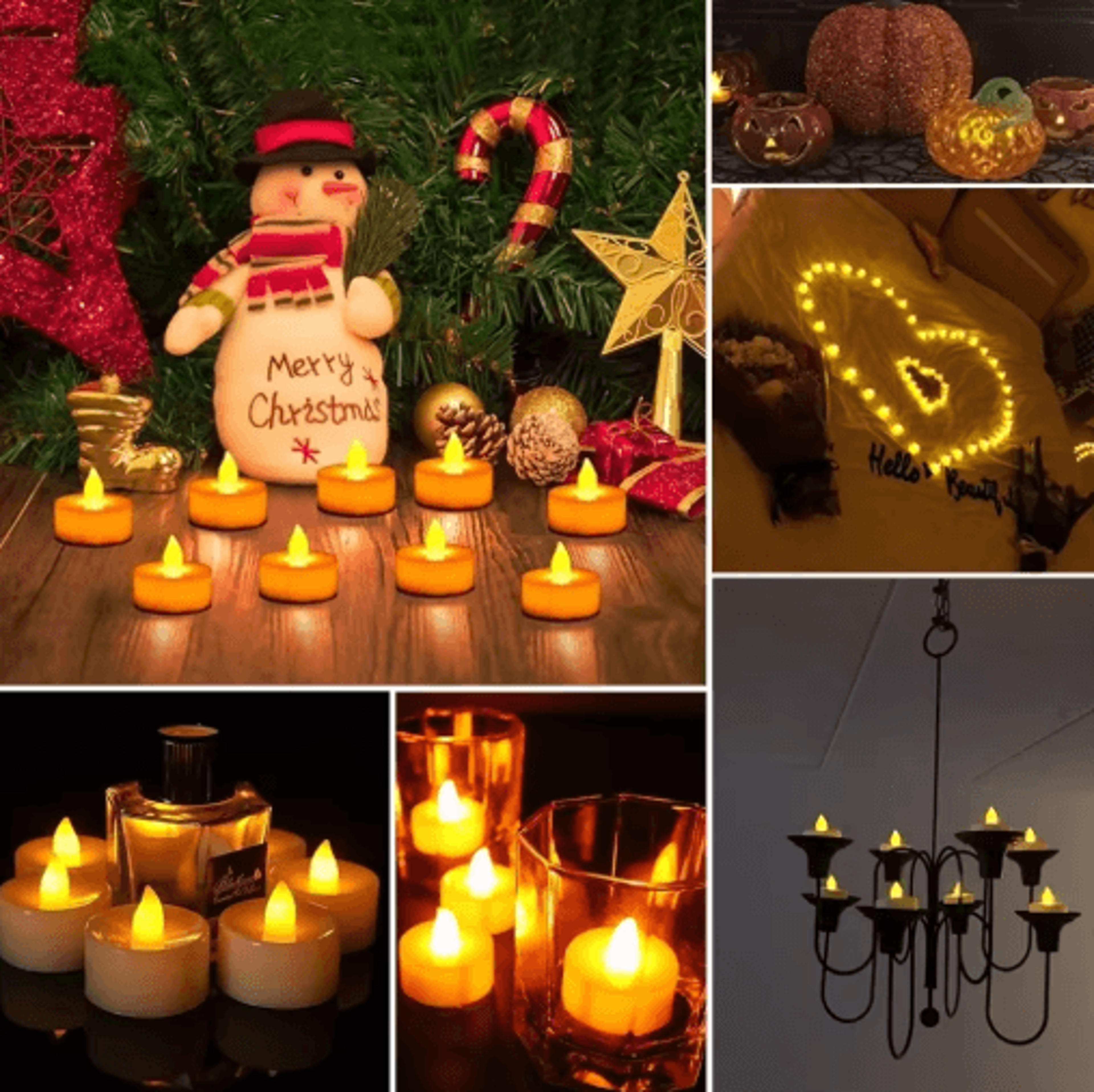 24Piece Flameless LED Tea Lights  Battery Operated Candles With 200 Hours Runtime 2