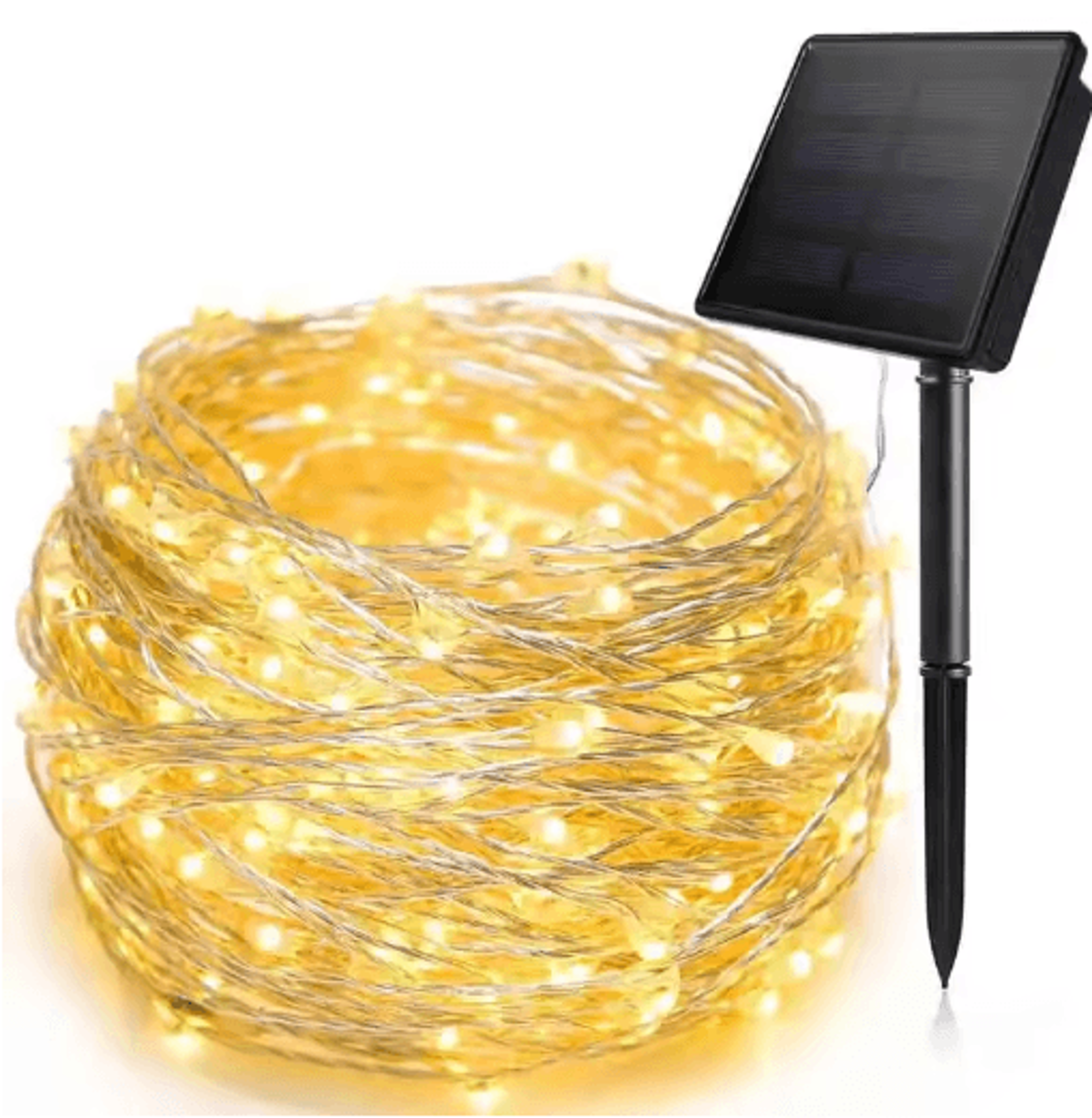 100 LED Solar Fairy Lights Waterproof Copper Wire String Lights With 8 Lighting Modes 6