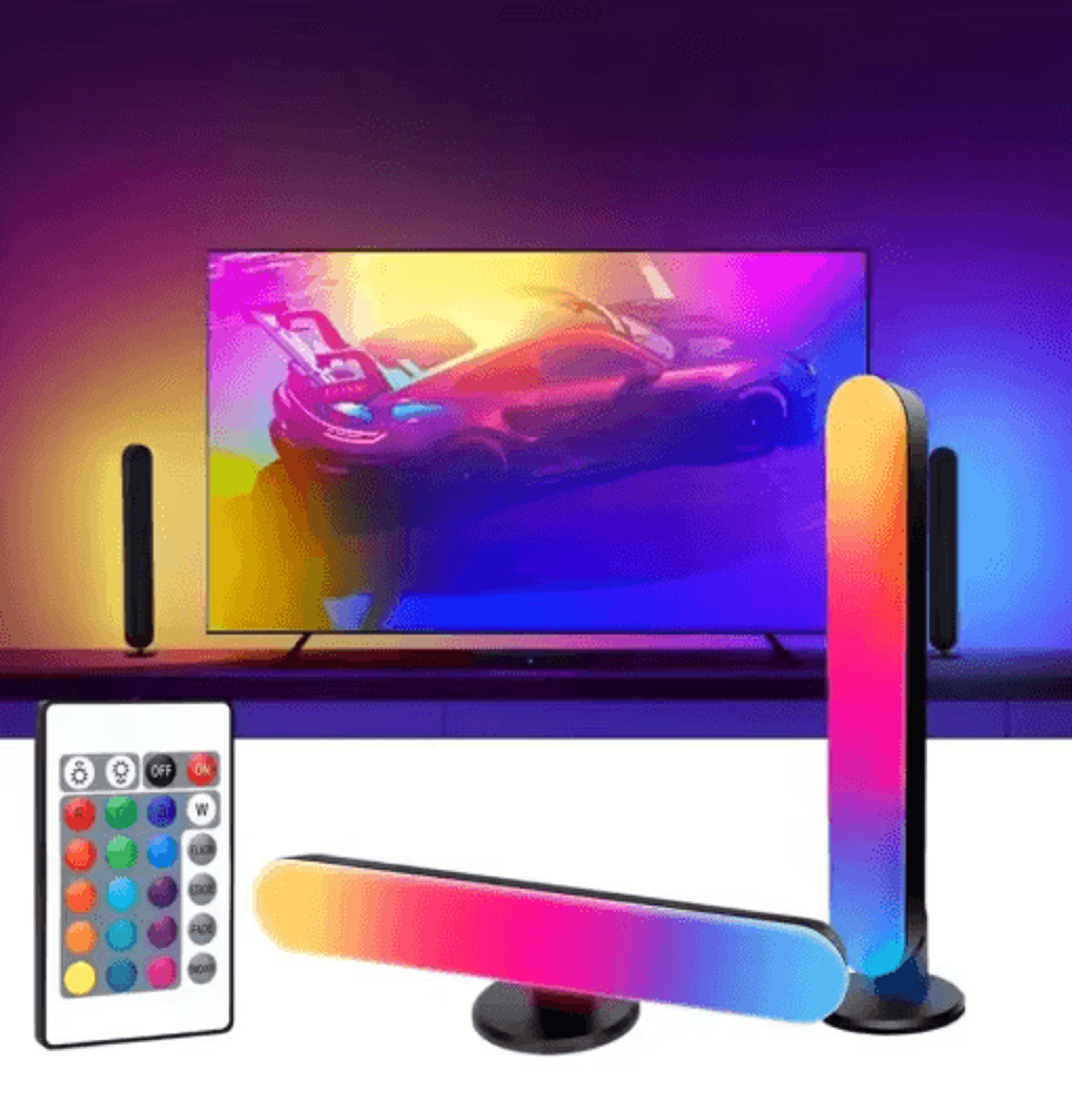 RGB Music Rhythm Light USB Rechargeable Sound Reactive LED Light Ba 0
