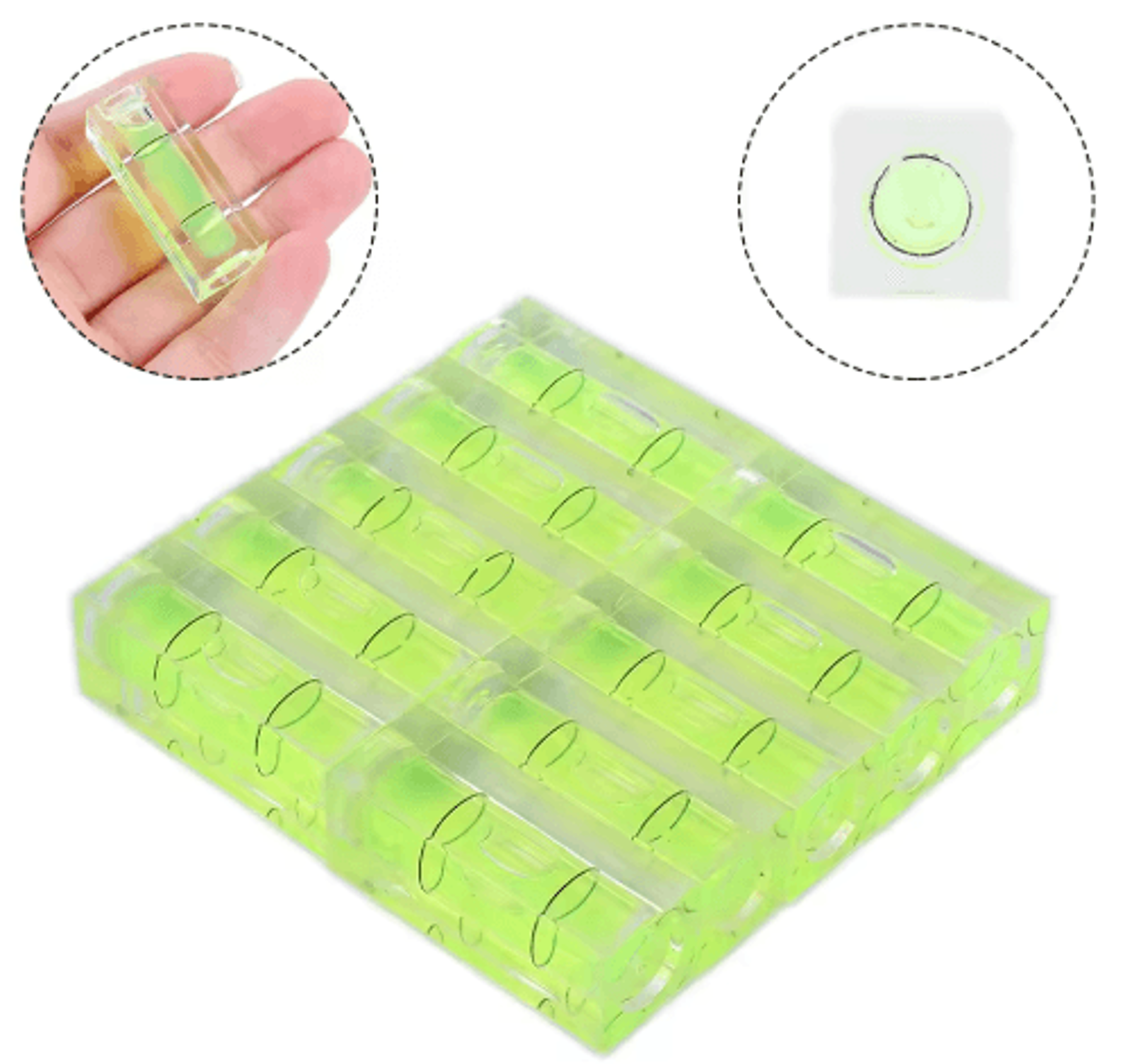 Mini Spirit Level Bubble Vial Set For Precision Leveling  Measuring 5 Or 10 Pieces 7