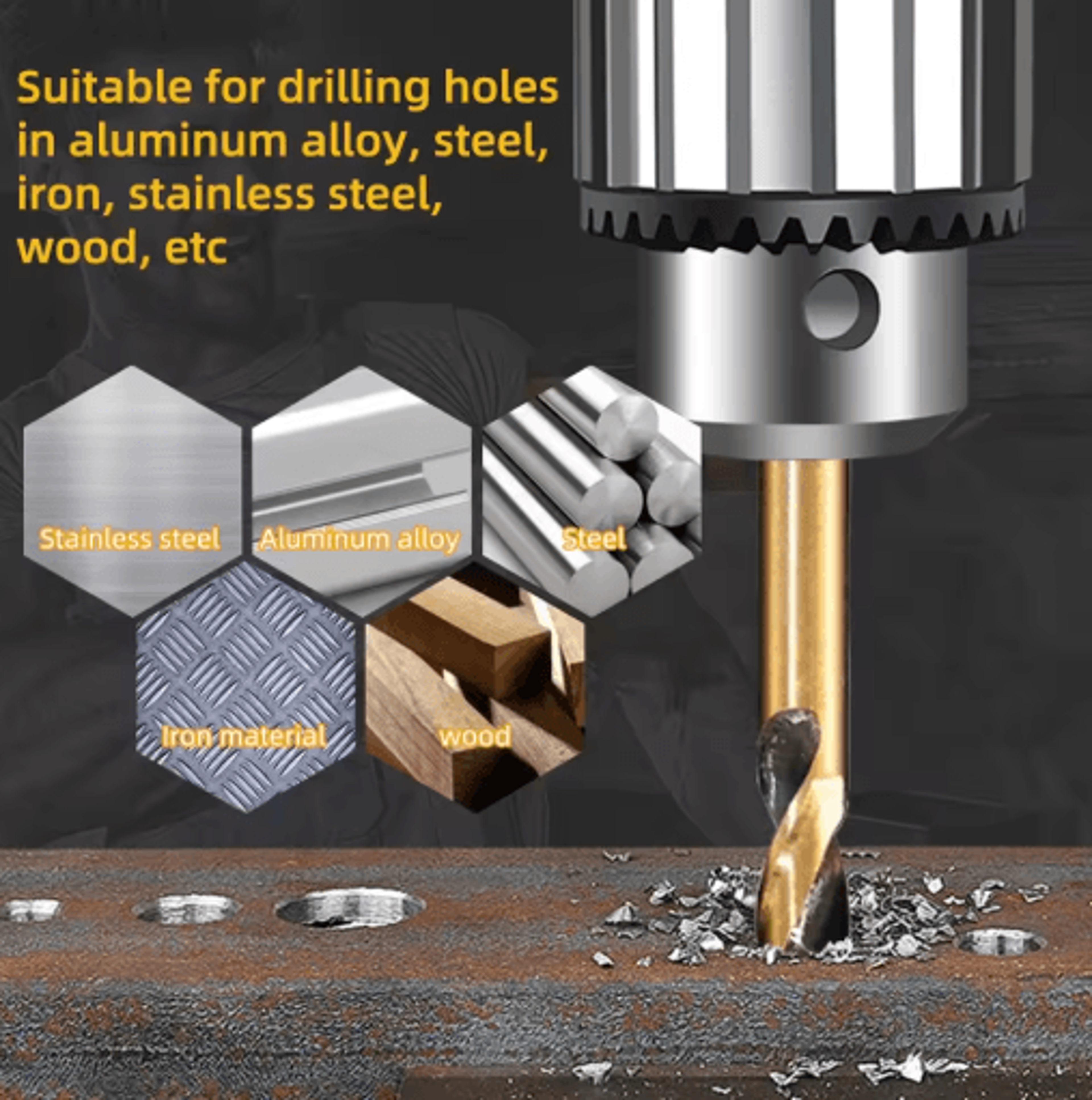 6Piece HSS DoubleEnded Drill Bit Set For Metal Stainless Steel  Wood 5