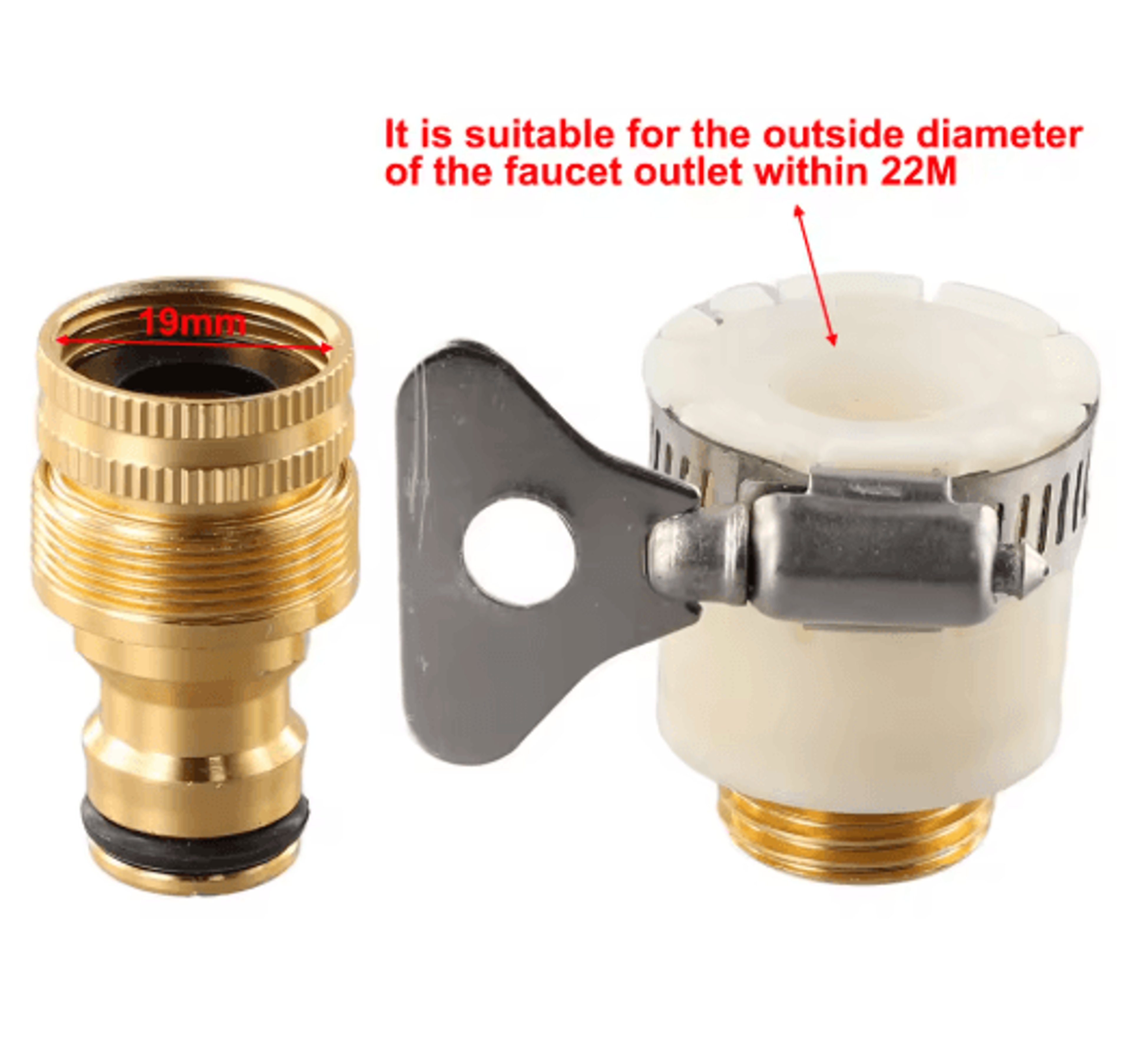 Universal Hose Tap Adapter 1523mm Faucet Connector For Garden Water Hoses 3