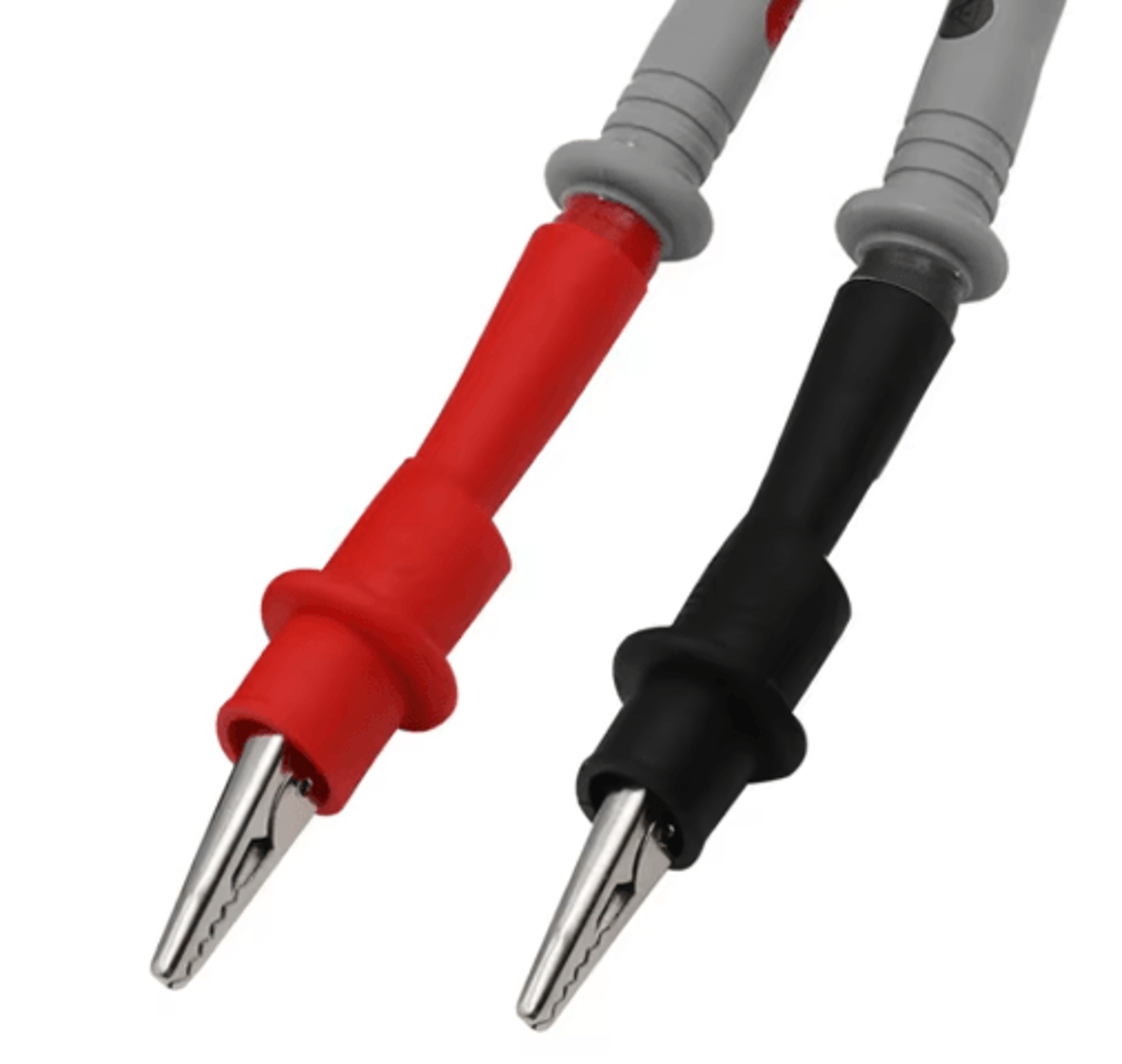 2PCS Multimeter Test Clips  Red  Black Alligator Clip Test Lead Accessories 2