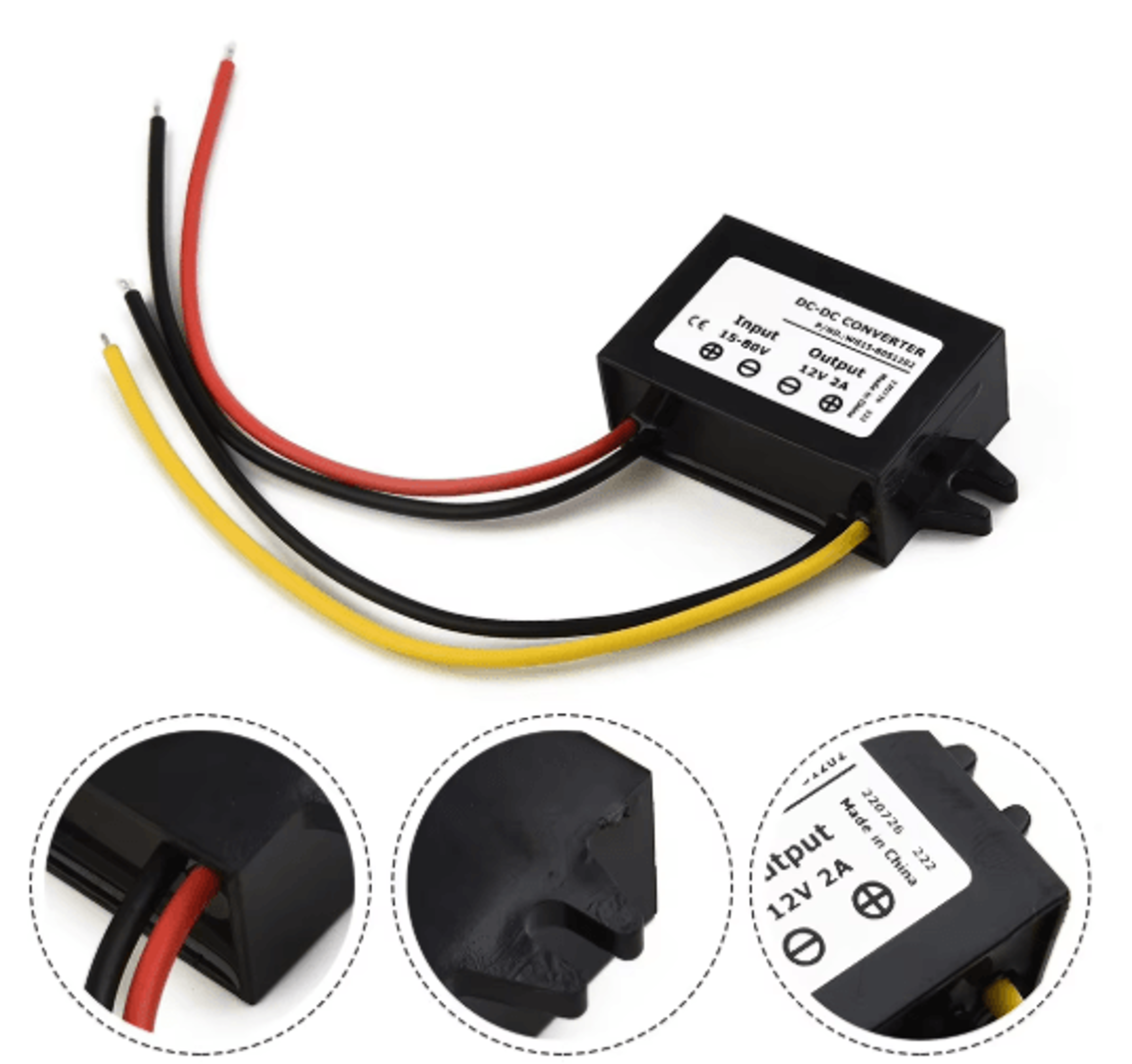 15V72V To 12V DCDC Step Down Converter  2A Buck Converter Module For Automotive  Electronics 5