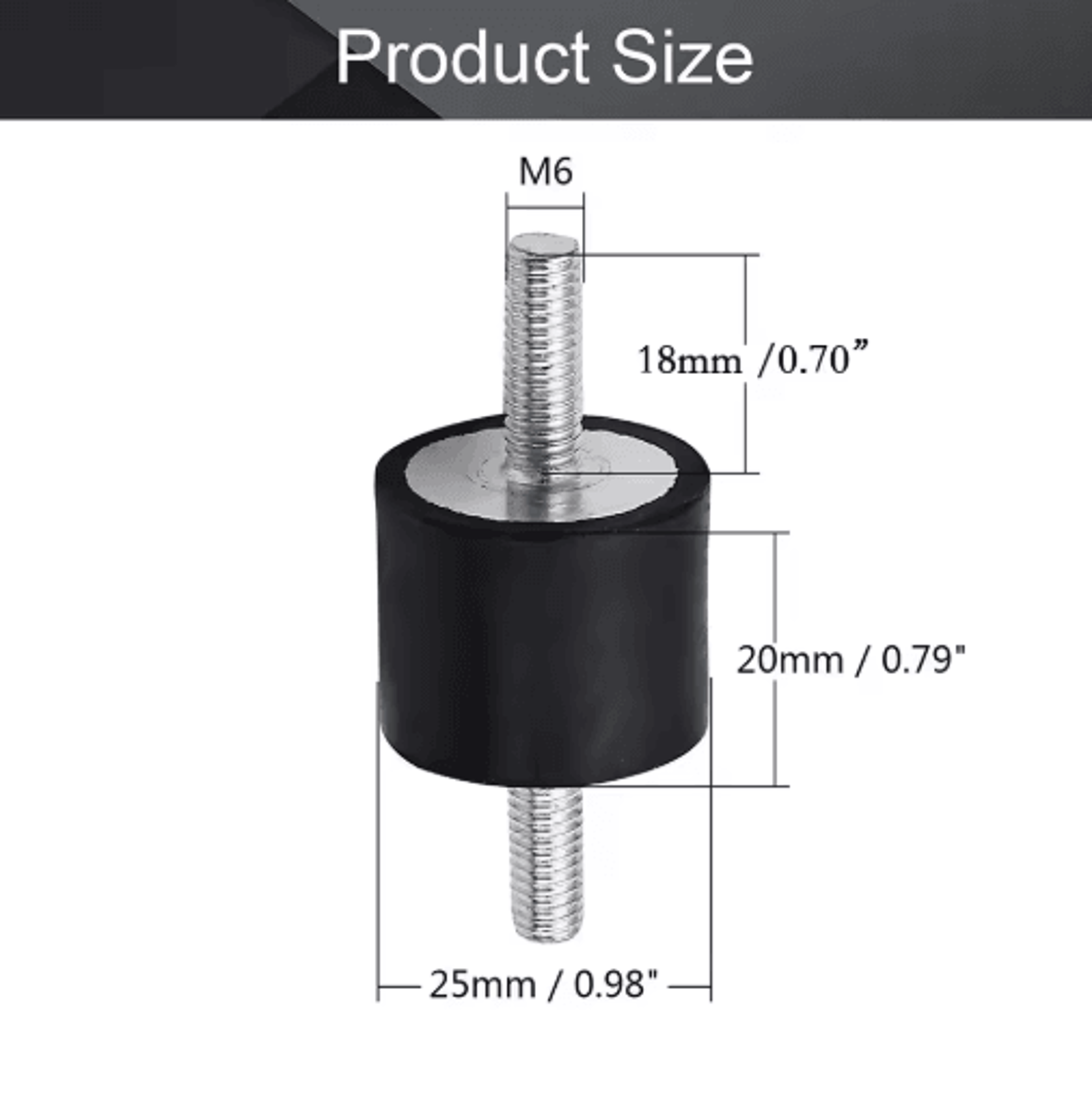 Rubber Shock Mount Bobbin Isolator  AntiVibration Mount For Water Pumps Motors  Machinery 1