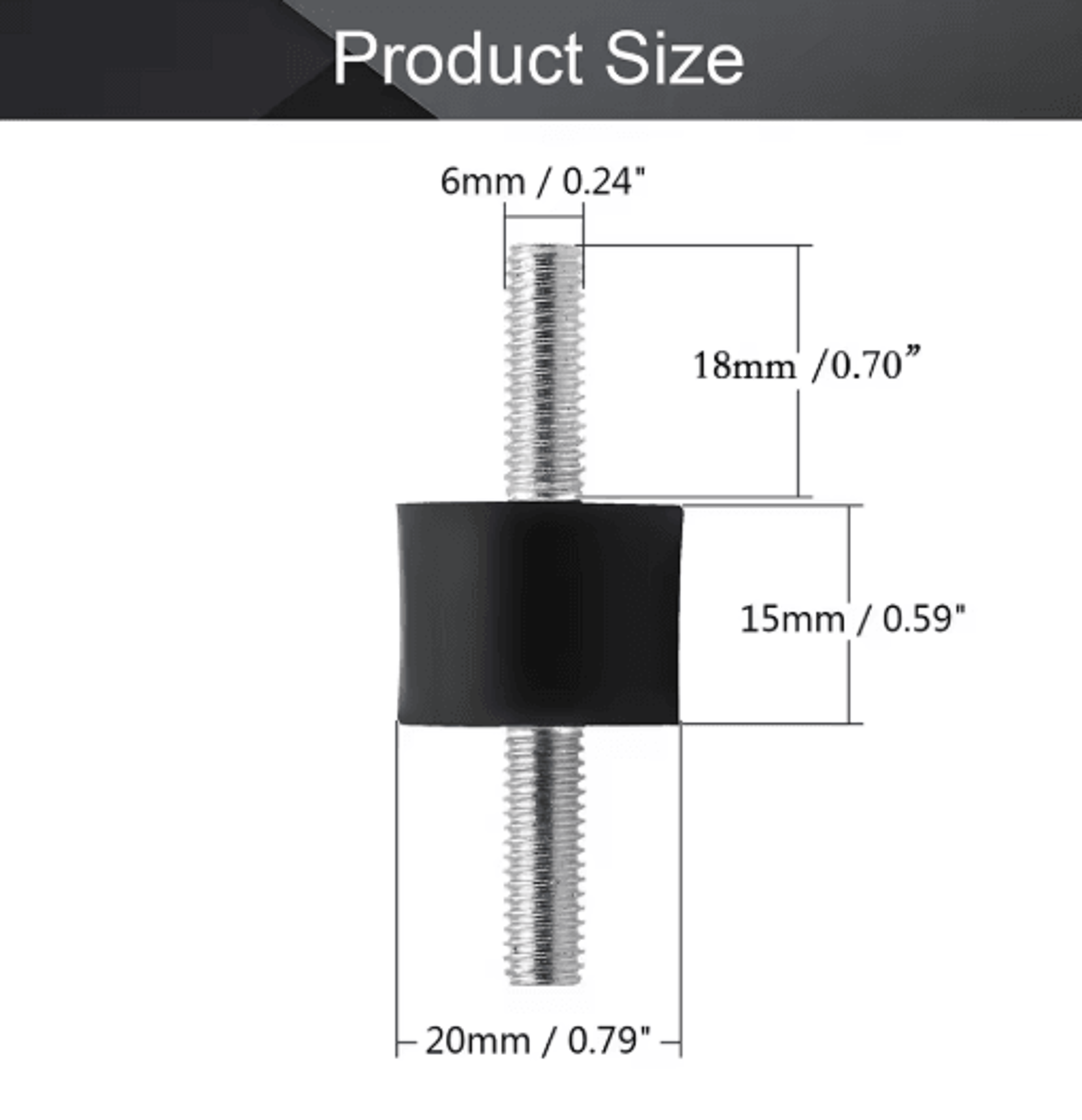 Rubber Shock Mount Bobbin Isolator  AntiVibration Mount For Water Pumps Motors  Machinery 3
