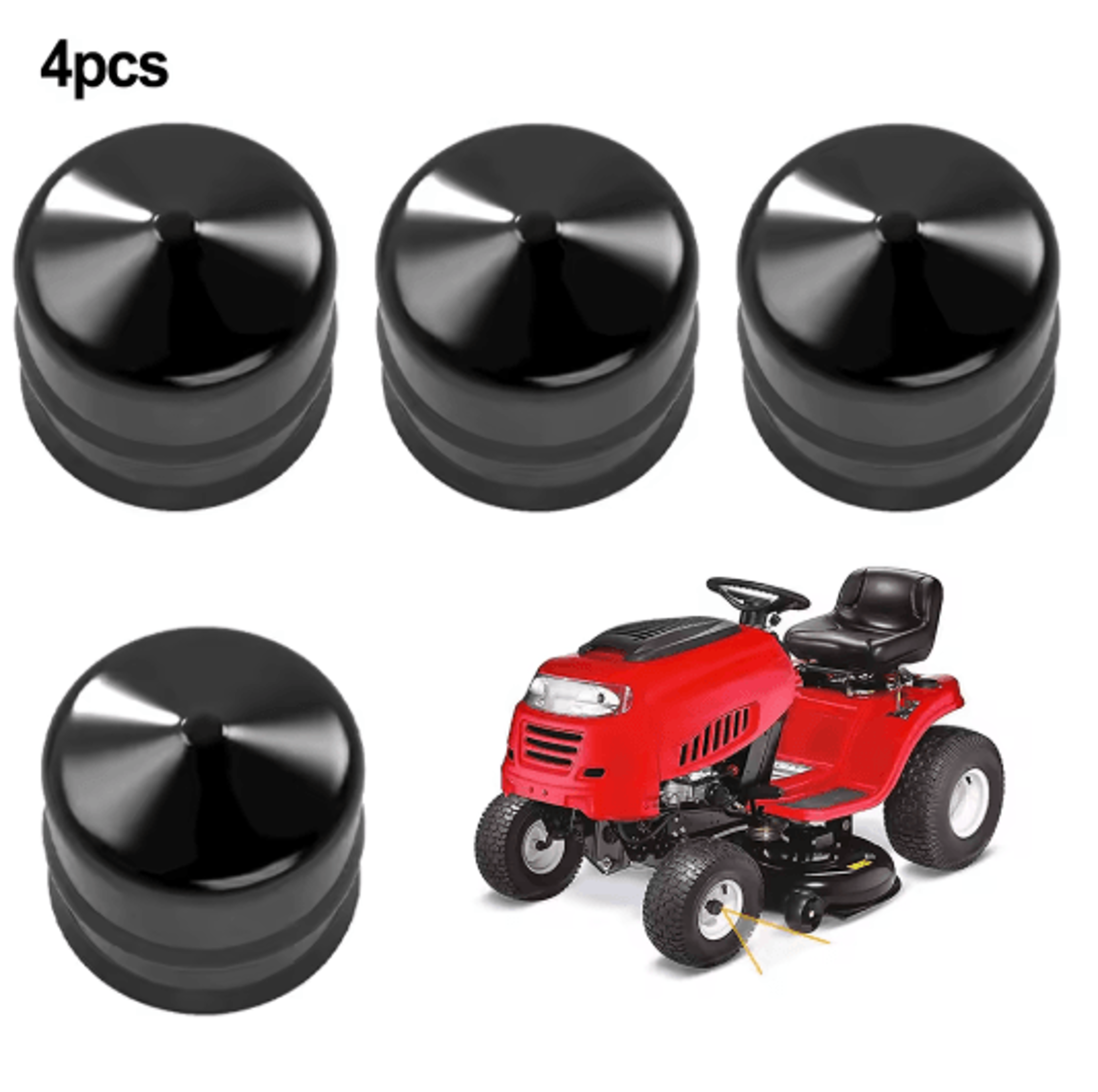 4PCS Lawn Tractor Axle Caps  Replacement Hub Caps For Craftsman 532104757  104757 Garden Tractors 0