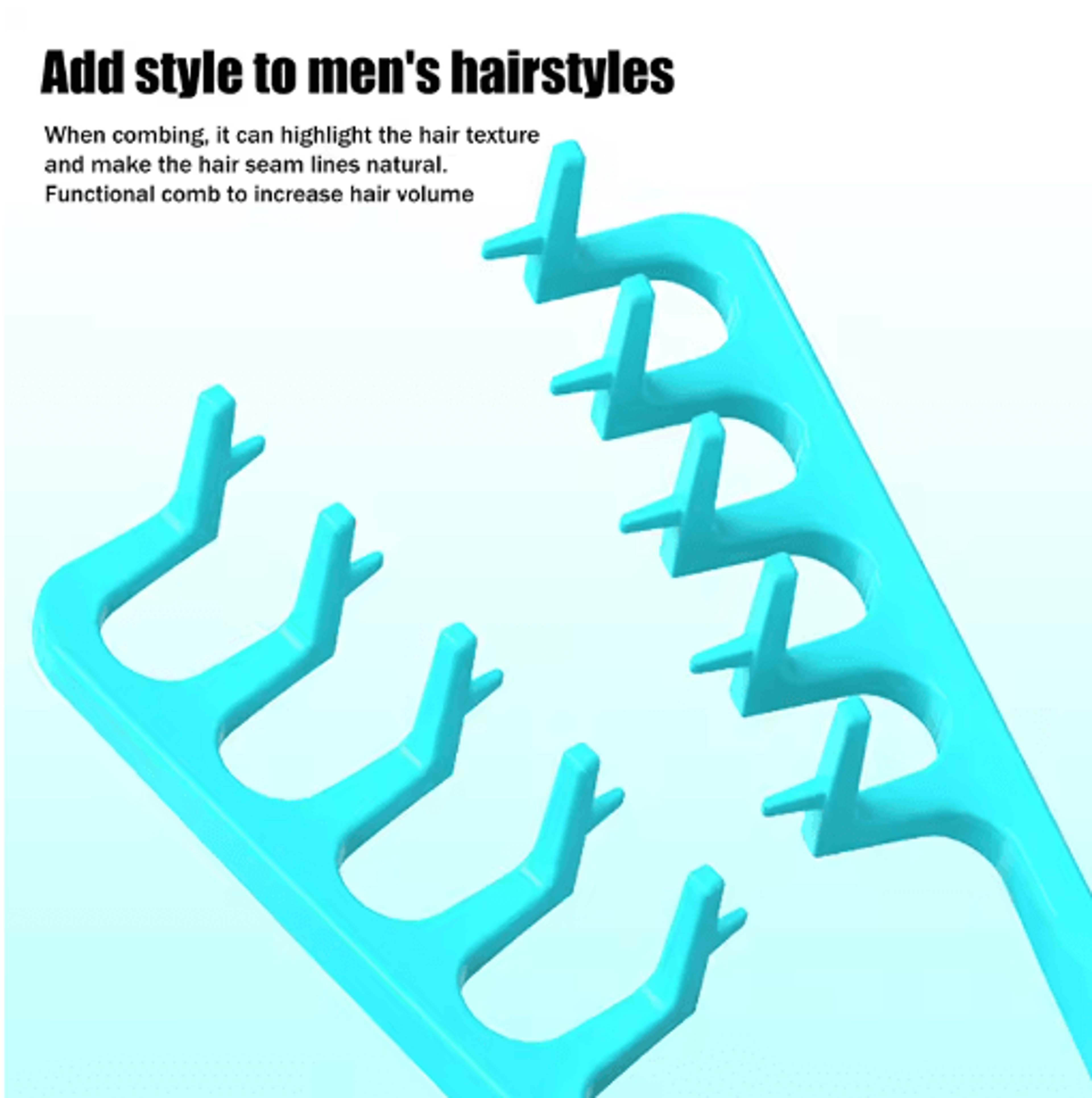 WideTooth Volumizing Hair Comb  Texturizing Styling Comb For Curly Thick  All Hair Types 6
