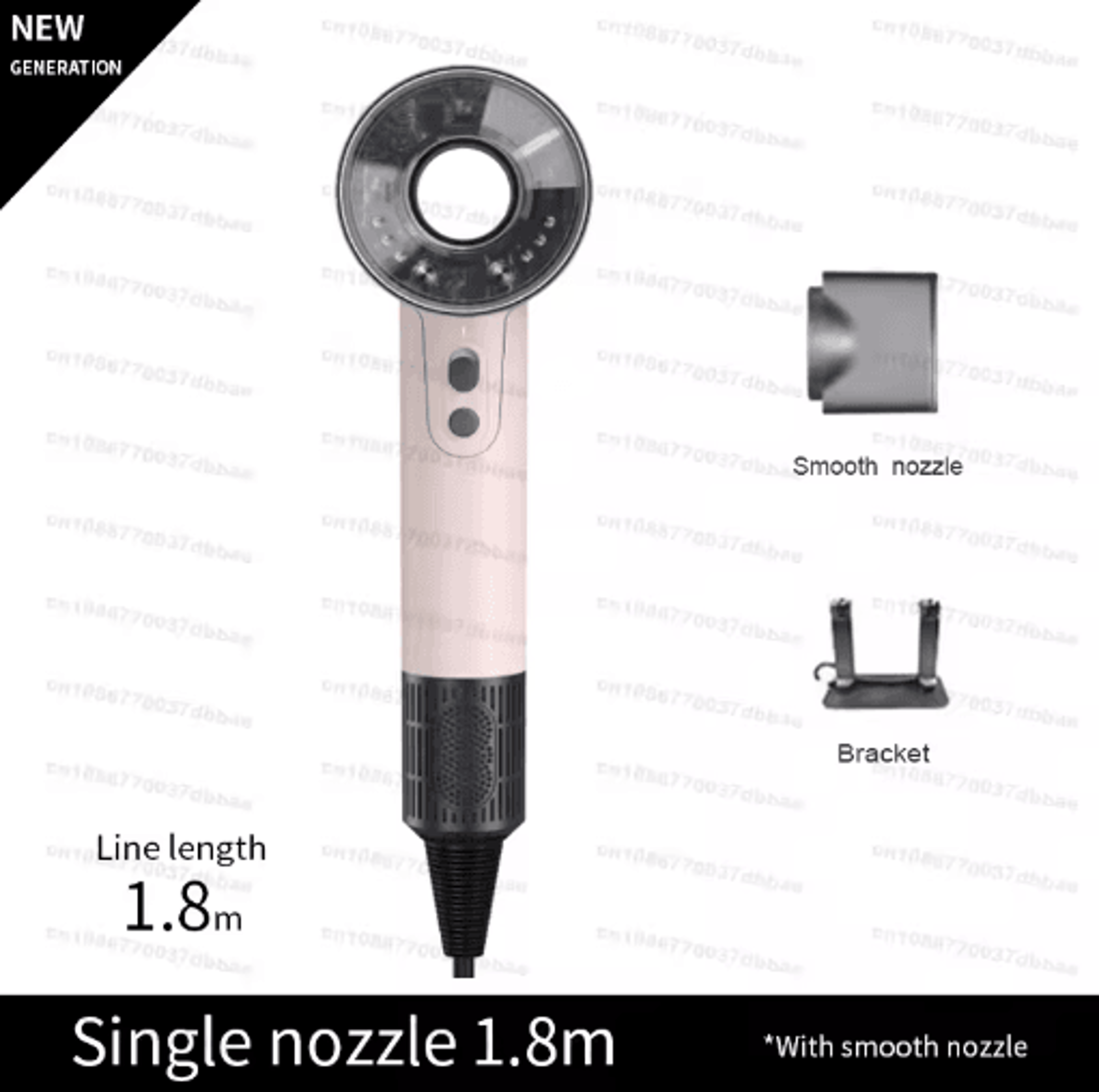Professional HighSpeed Ionic Hair Dryer  FastDrying Negative Ion Blow Dryer With Quiet Powerful Air 6