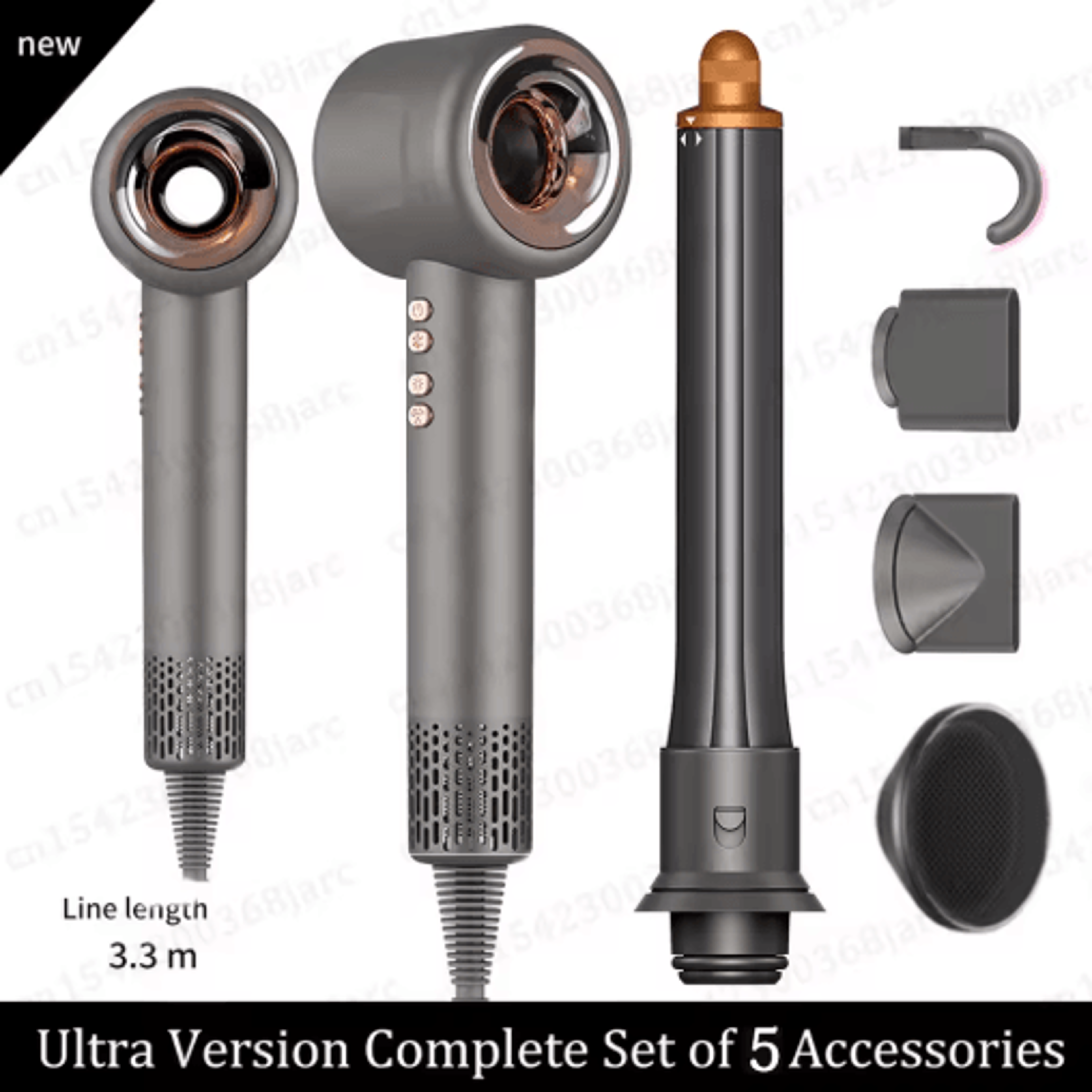 Leafless HighSpeed Ionic Hair Dryer  Professional Negative Ion Blow Dryer For Fast Hair Care  Styli 3