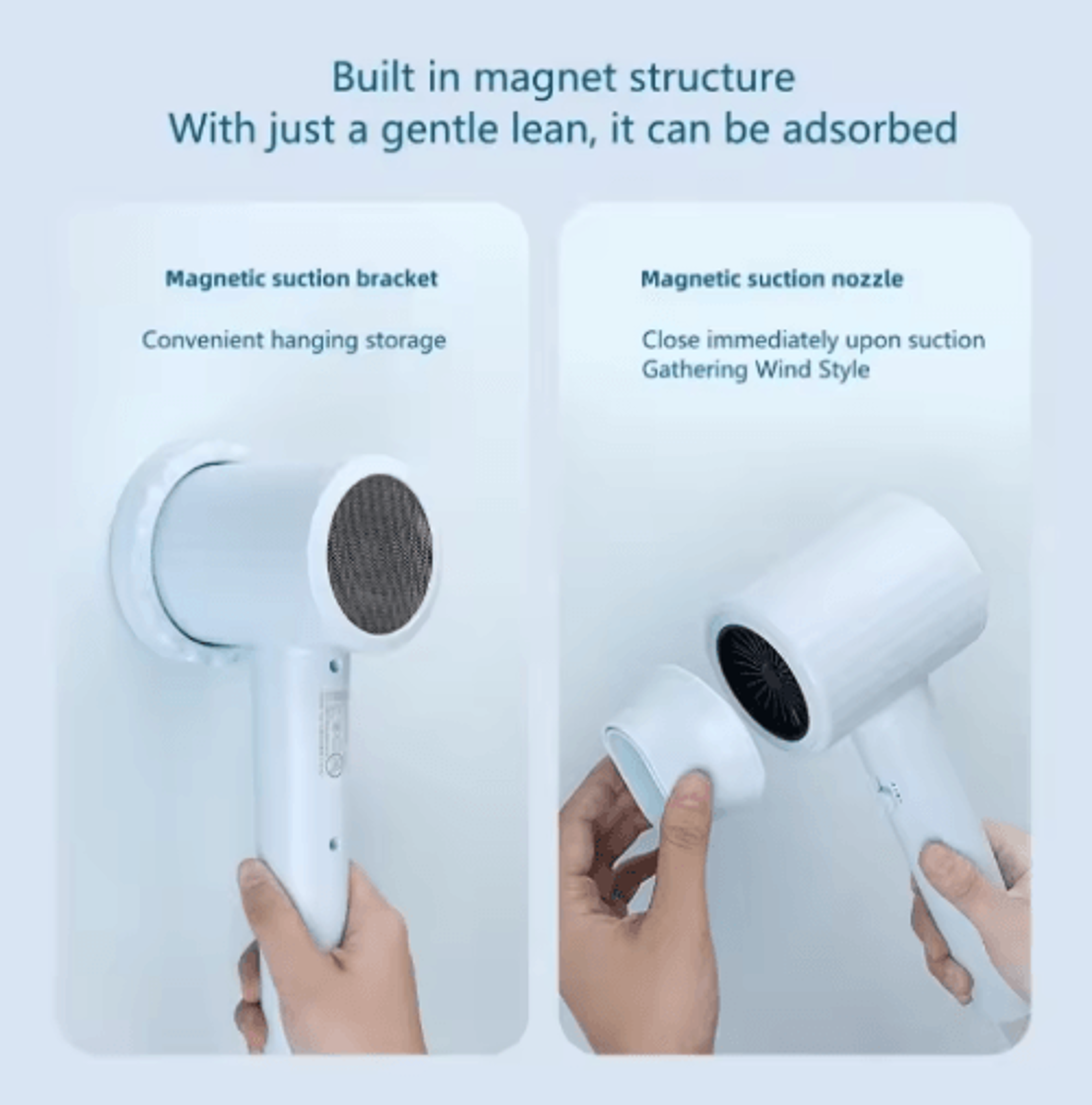 2400W Professional Ionic Hair Dryer  HighPower Negative Ion Blow Dryer With Hot  Cold Air 7